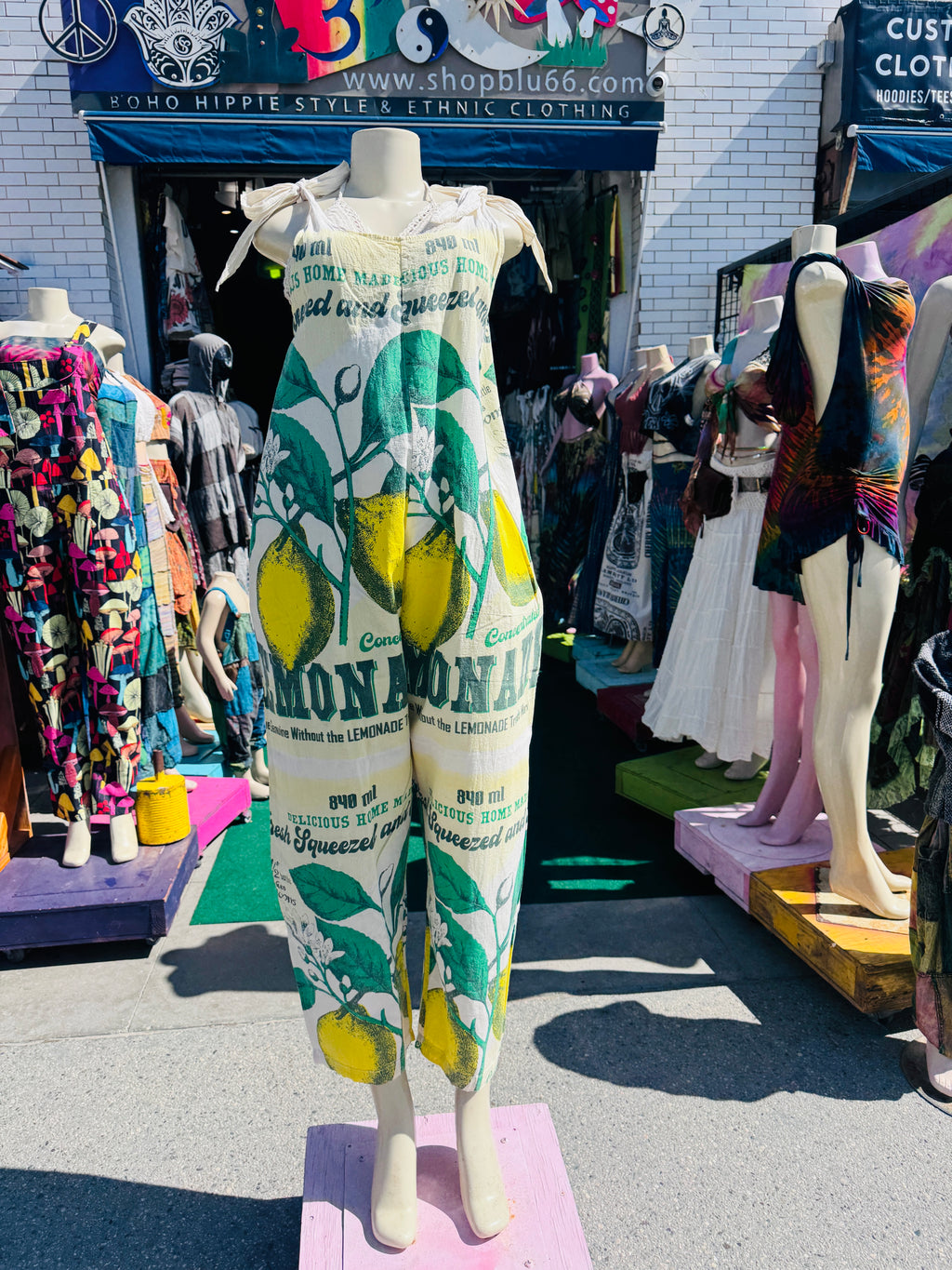 Vintage lemonade overalls