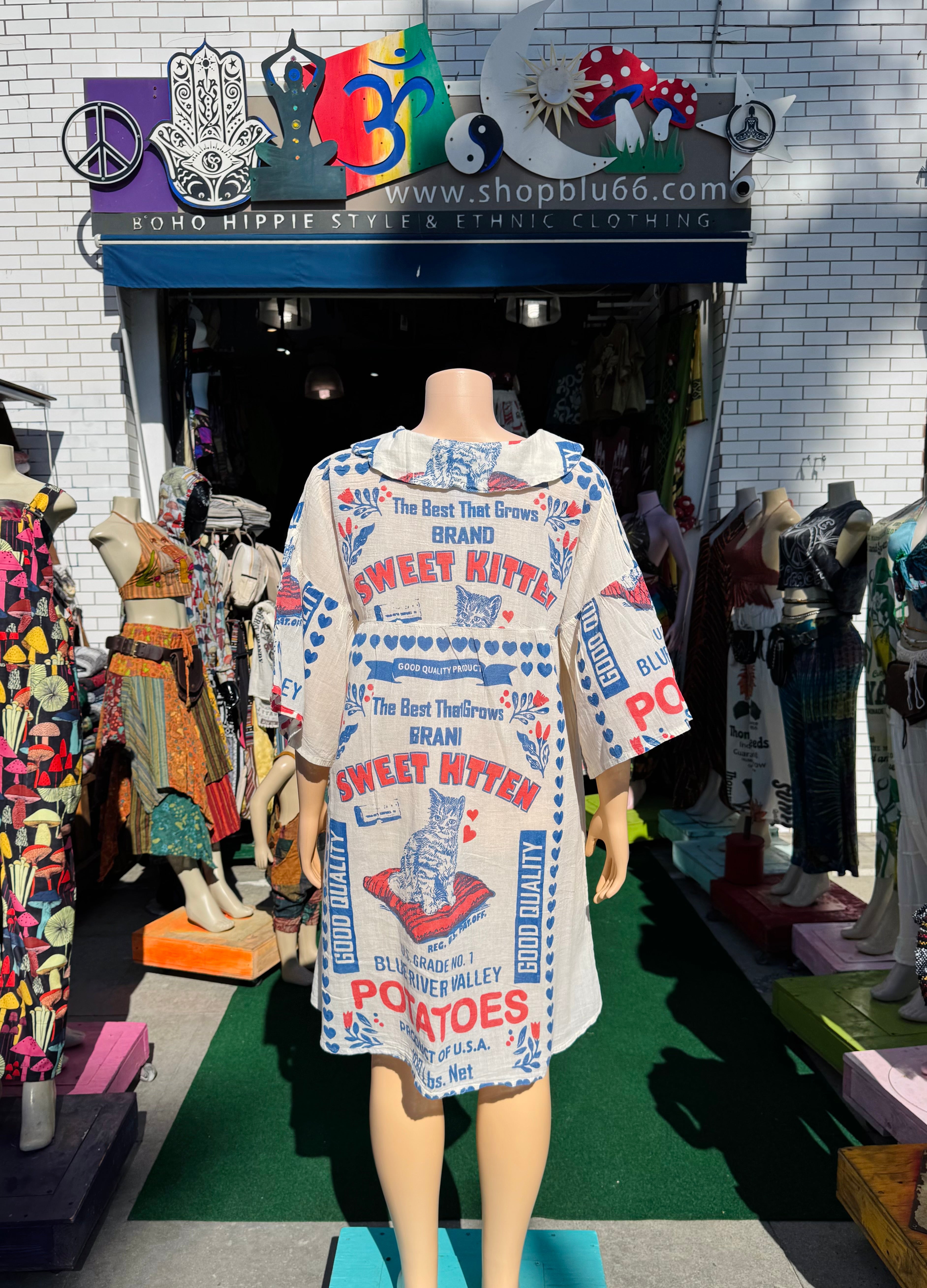 Vintage kitten dress