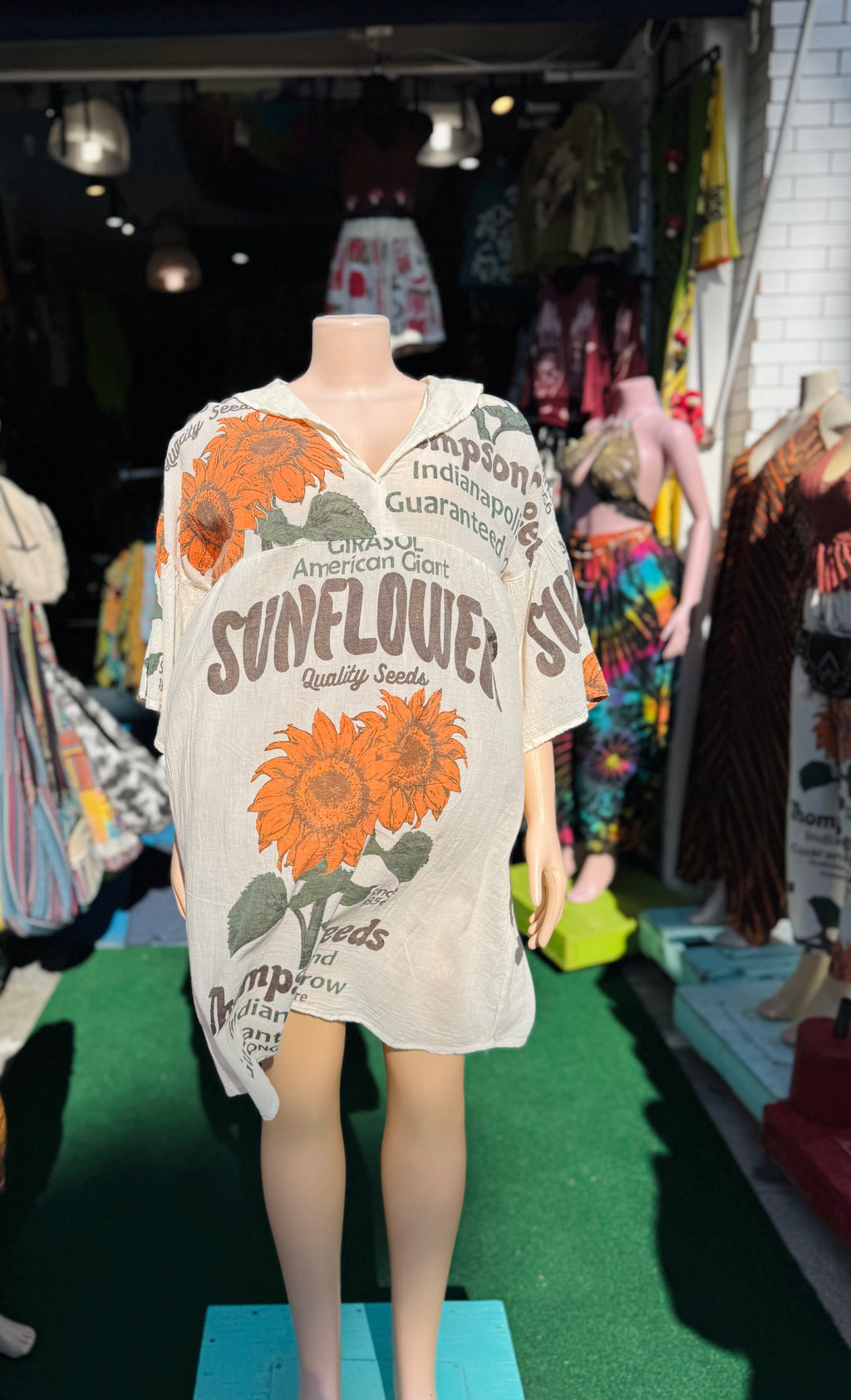 Vintage sunflower dress