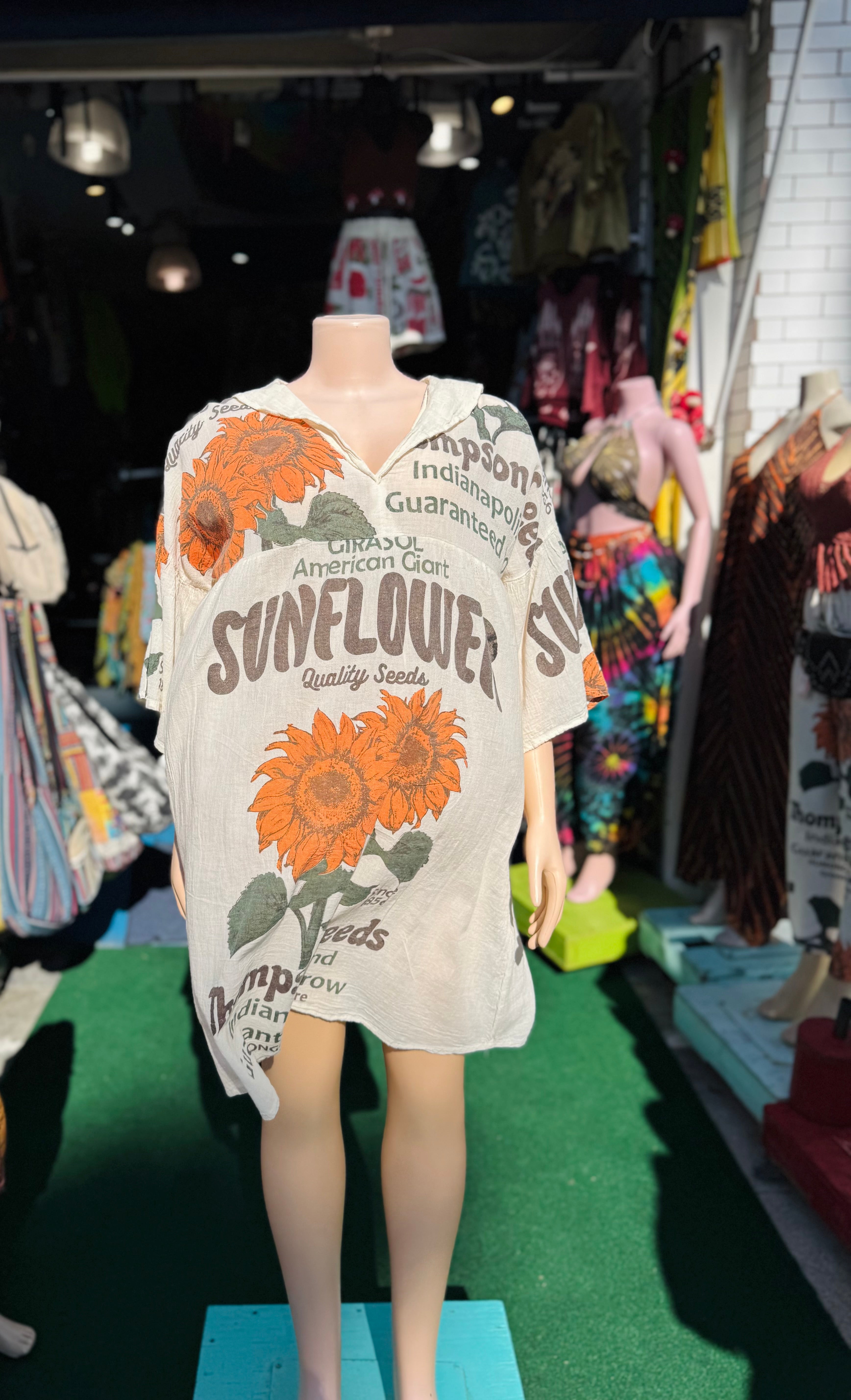 Vintage sunflower dress