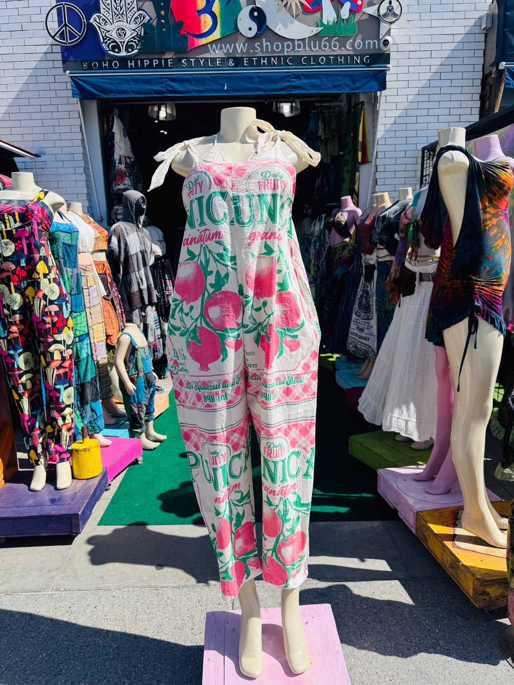 Vintage tomato overalls