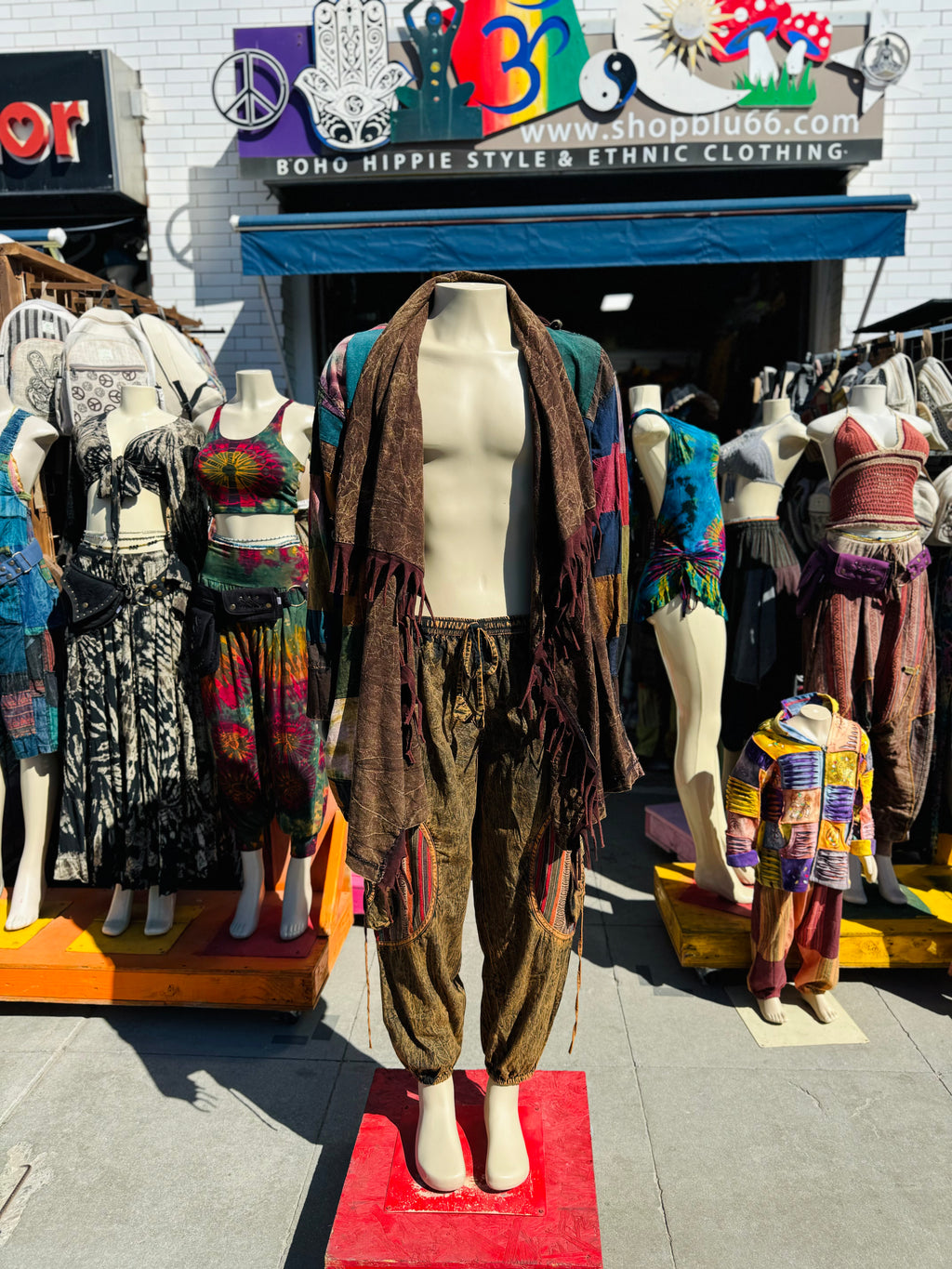 Tuuli Fringe cardigan & Boho cargo pants Set