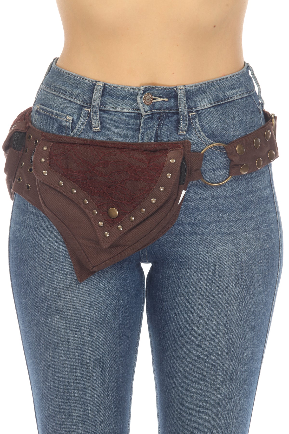 Festival Belt (Lace Design) - Brown