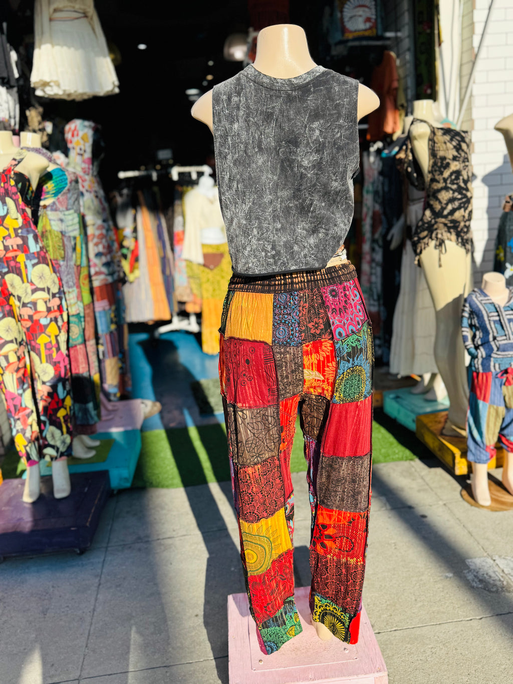 Blossom patchy pants