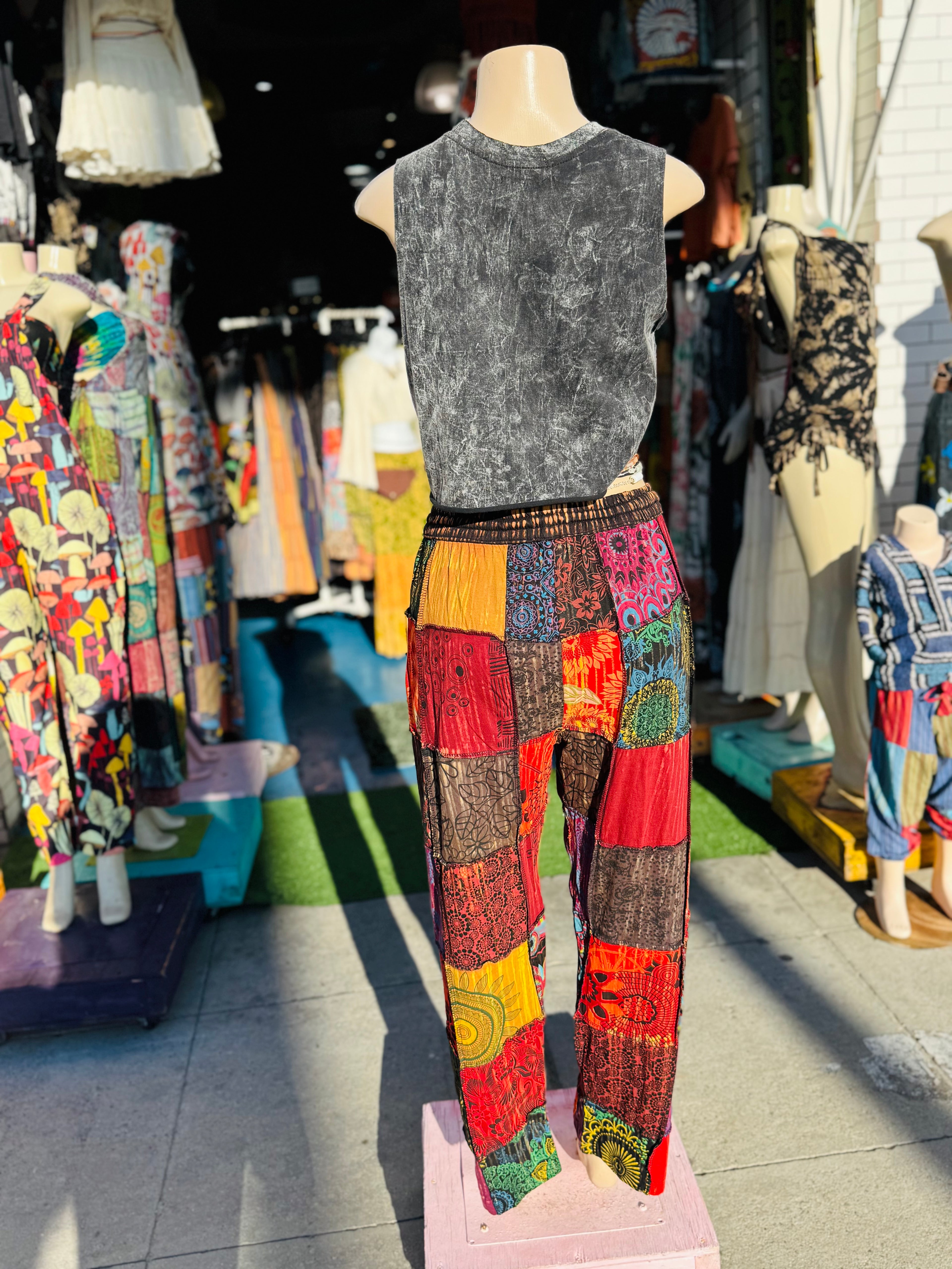 Blossom patchy pants