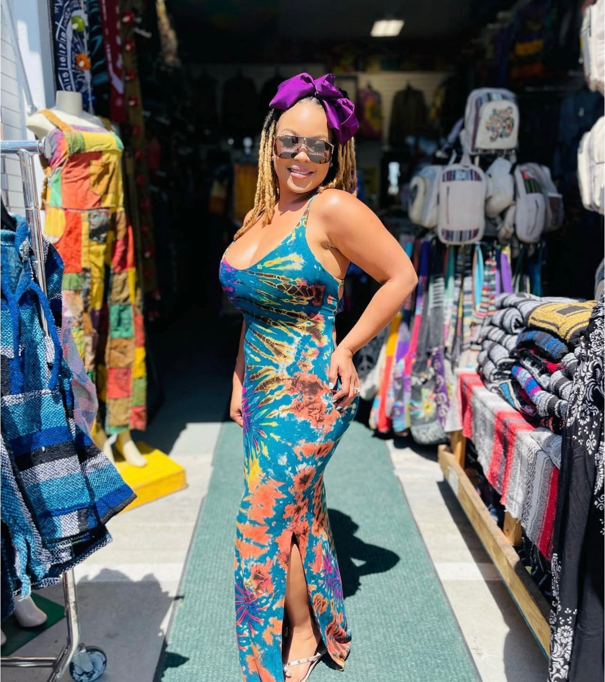 Huda dress (blue) – BLU 66 Apparel