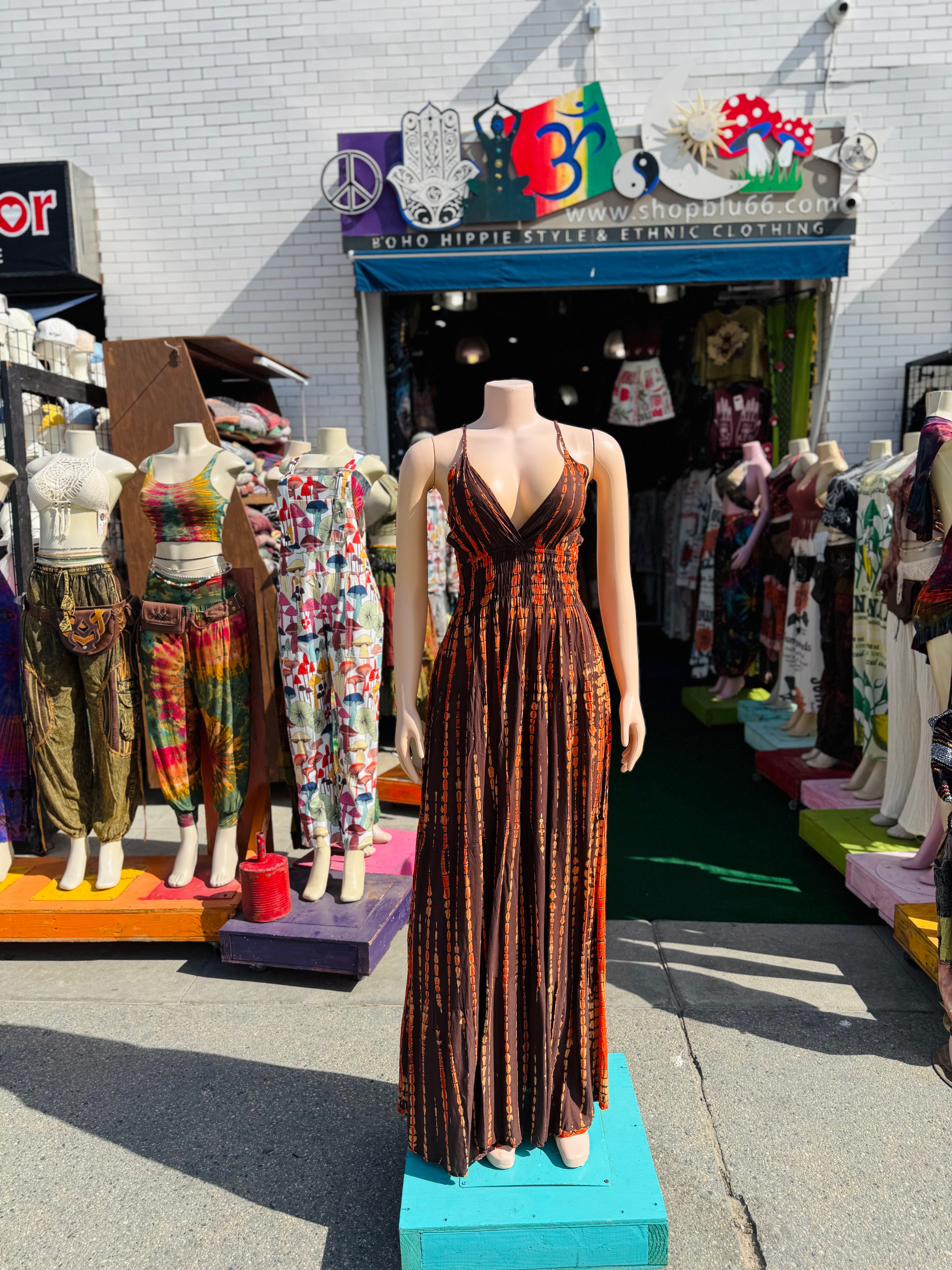 Debby sundress (brown)