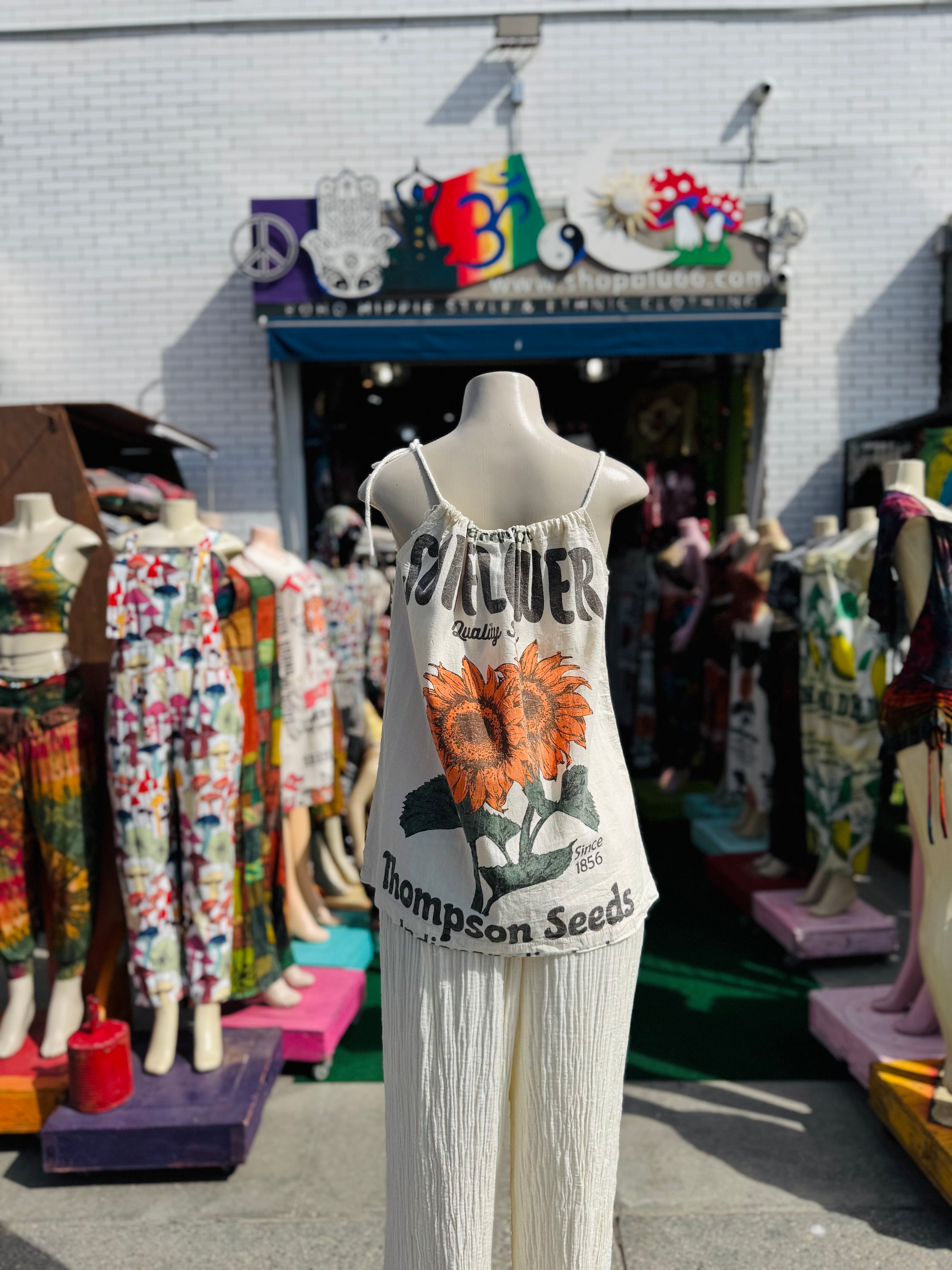 Vintage sunflower top