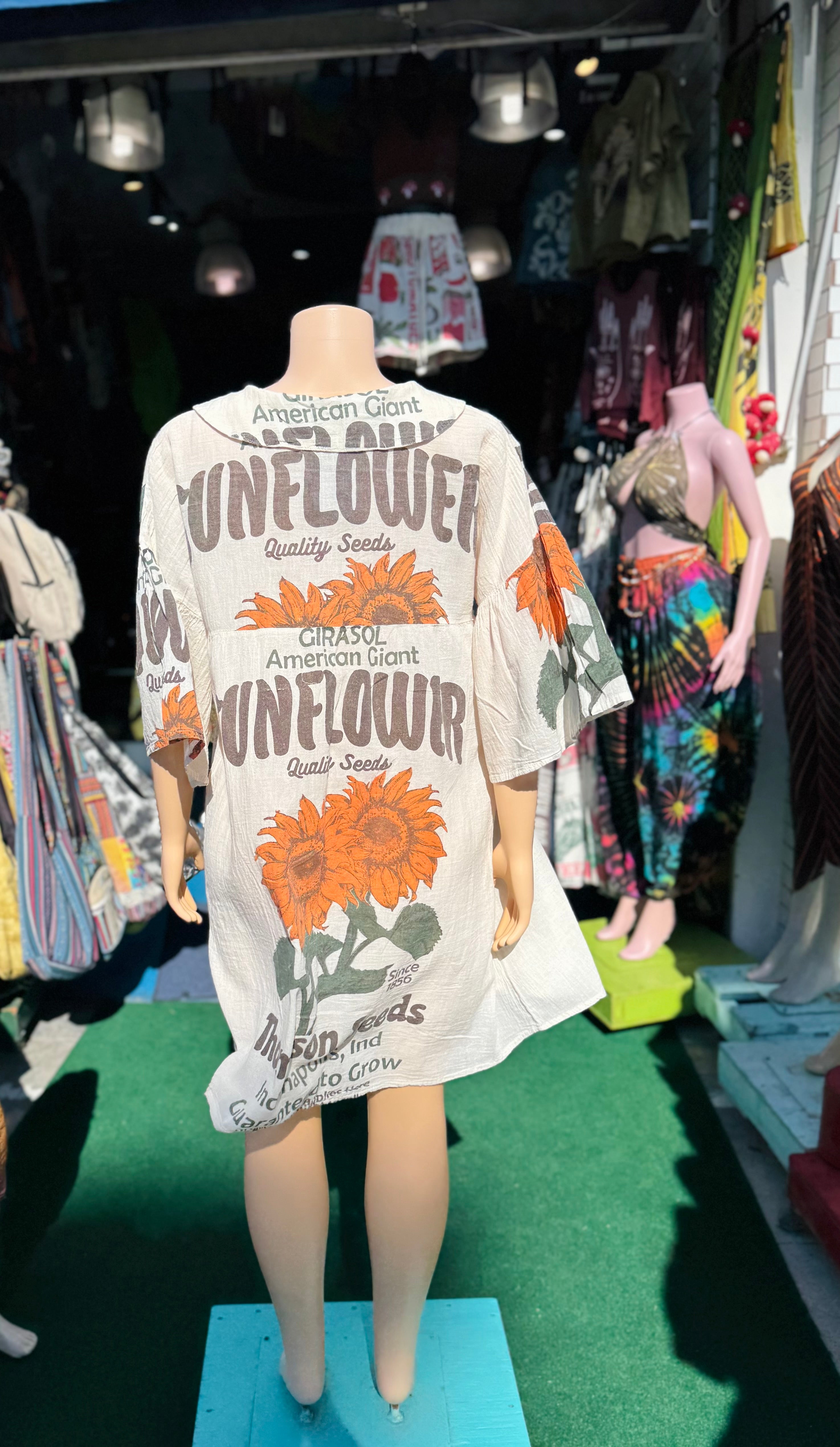 Vintage sunflower dress