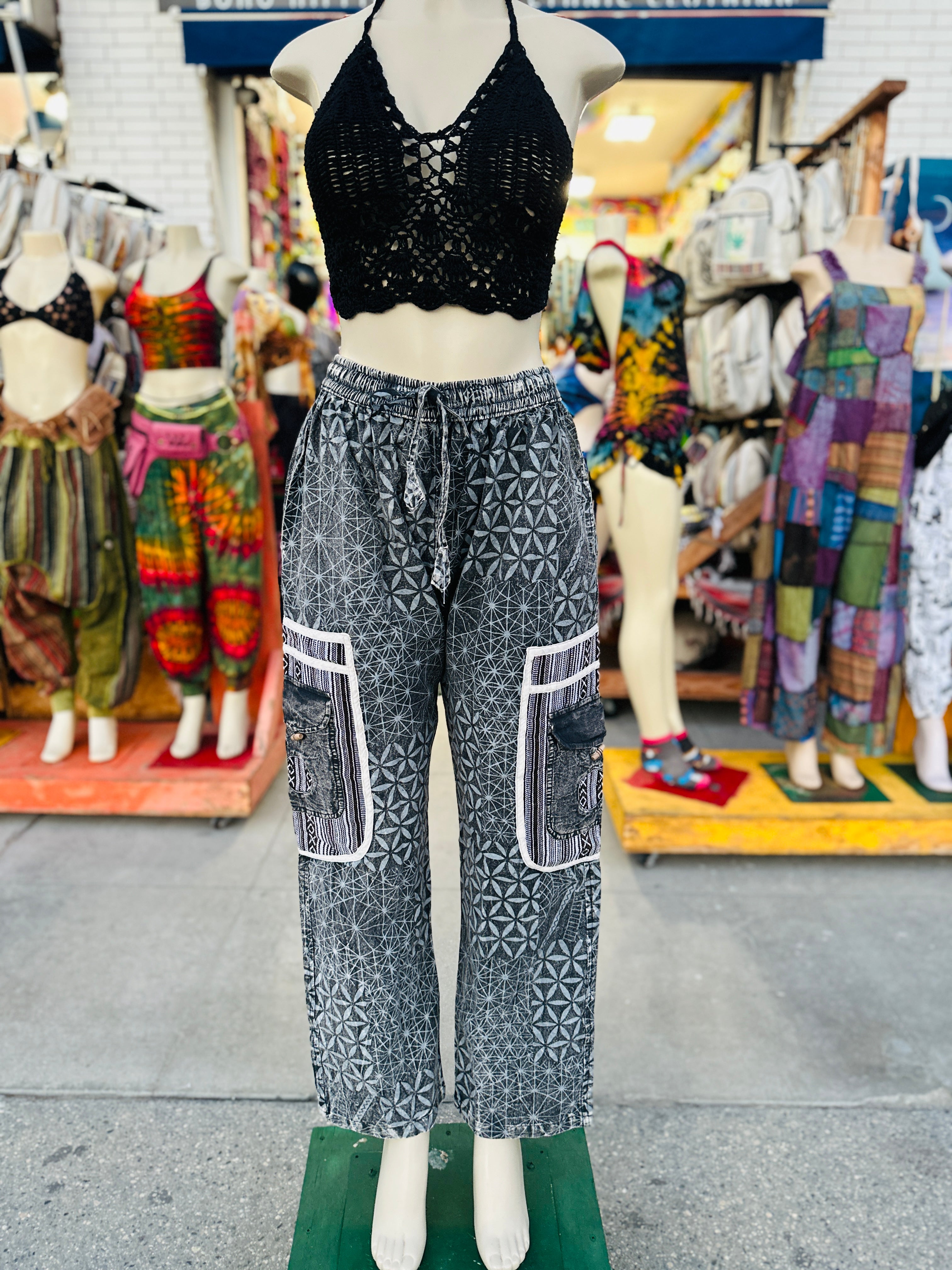 Boho star (blk/white )