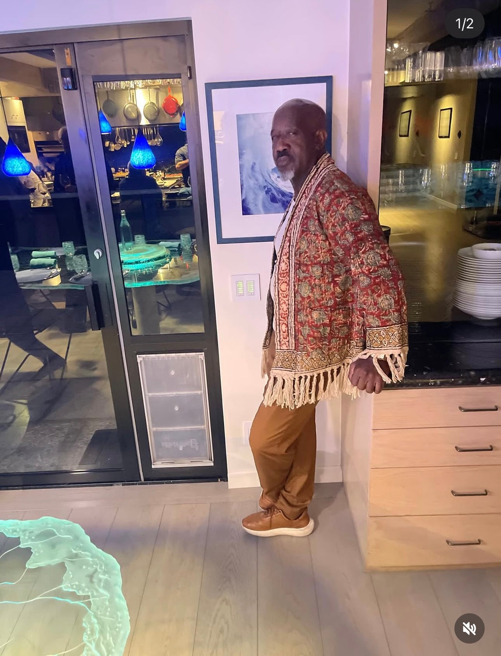 Earth & Ember fringe kimono