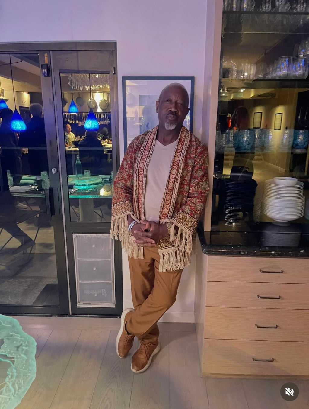 Earth & Ember fringe kimono