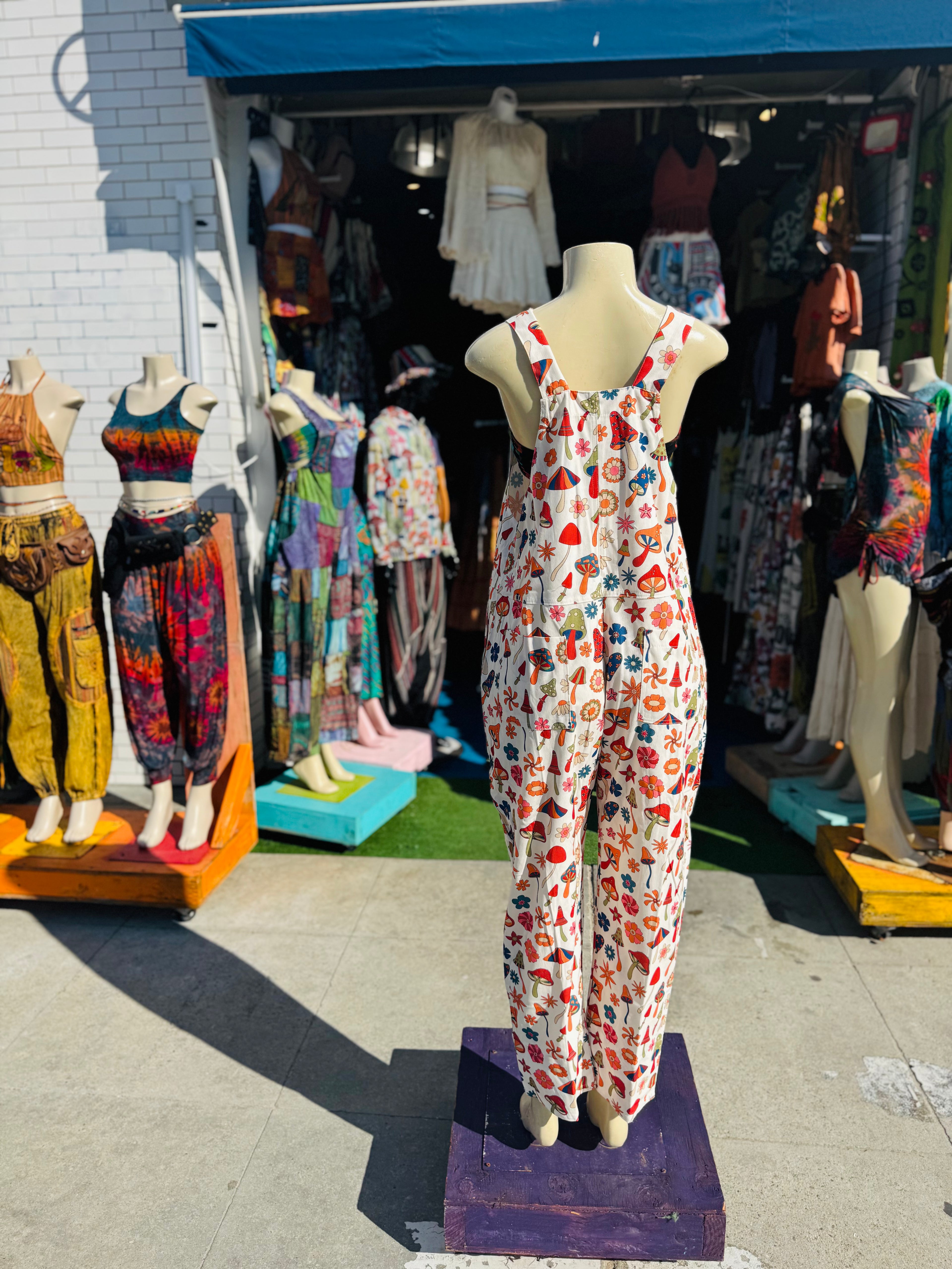 Funky mushroom overall