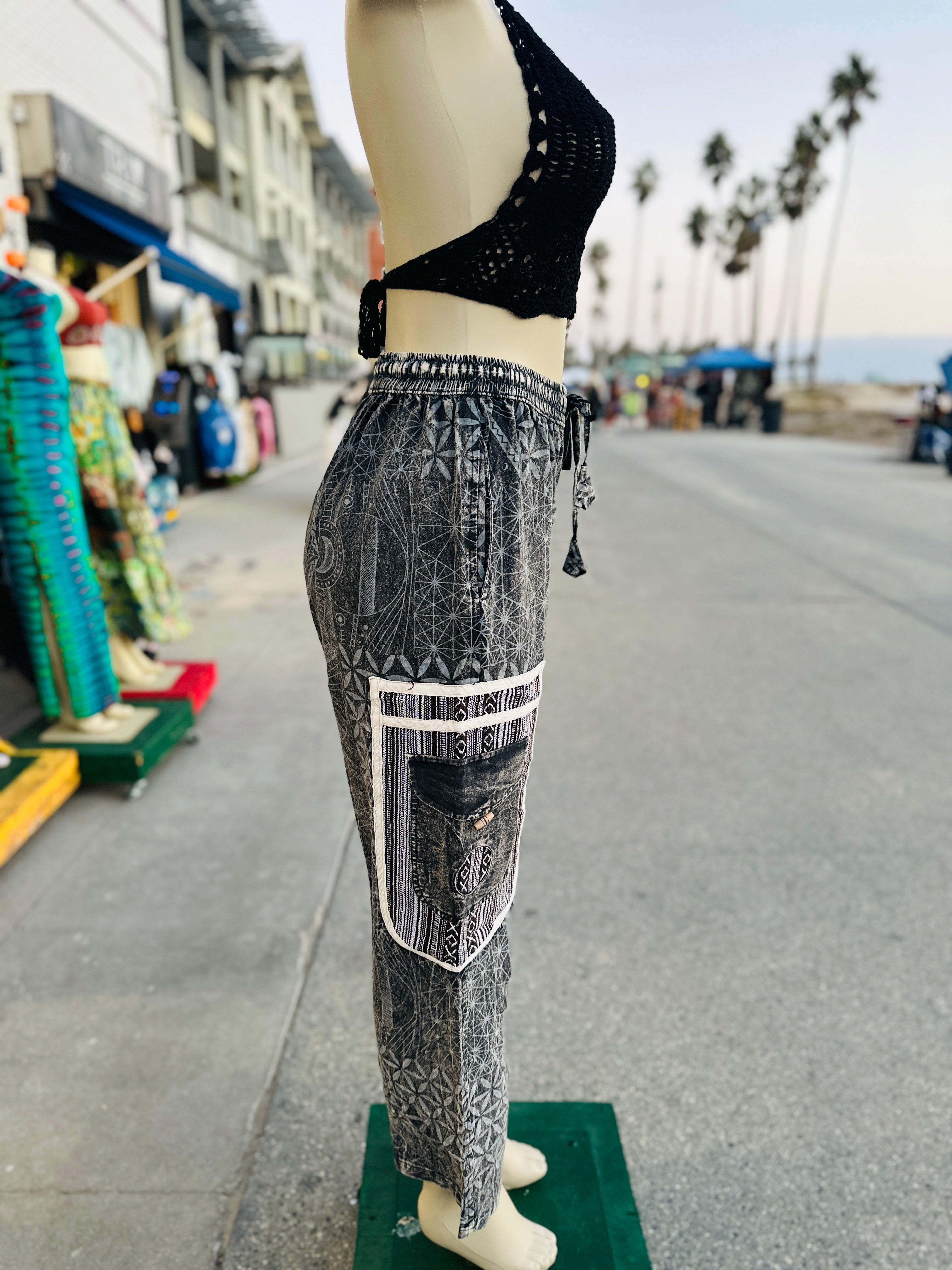 Boho star (blk/white )