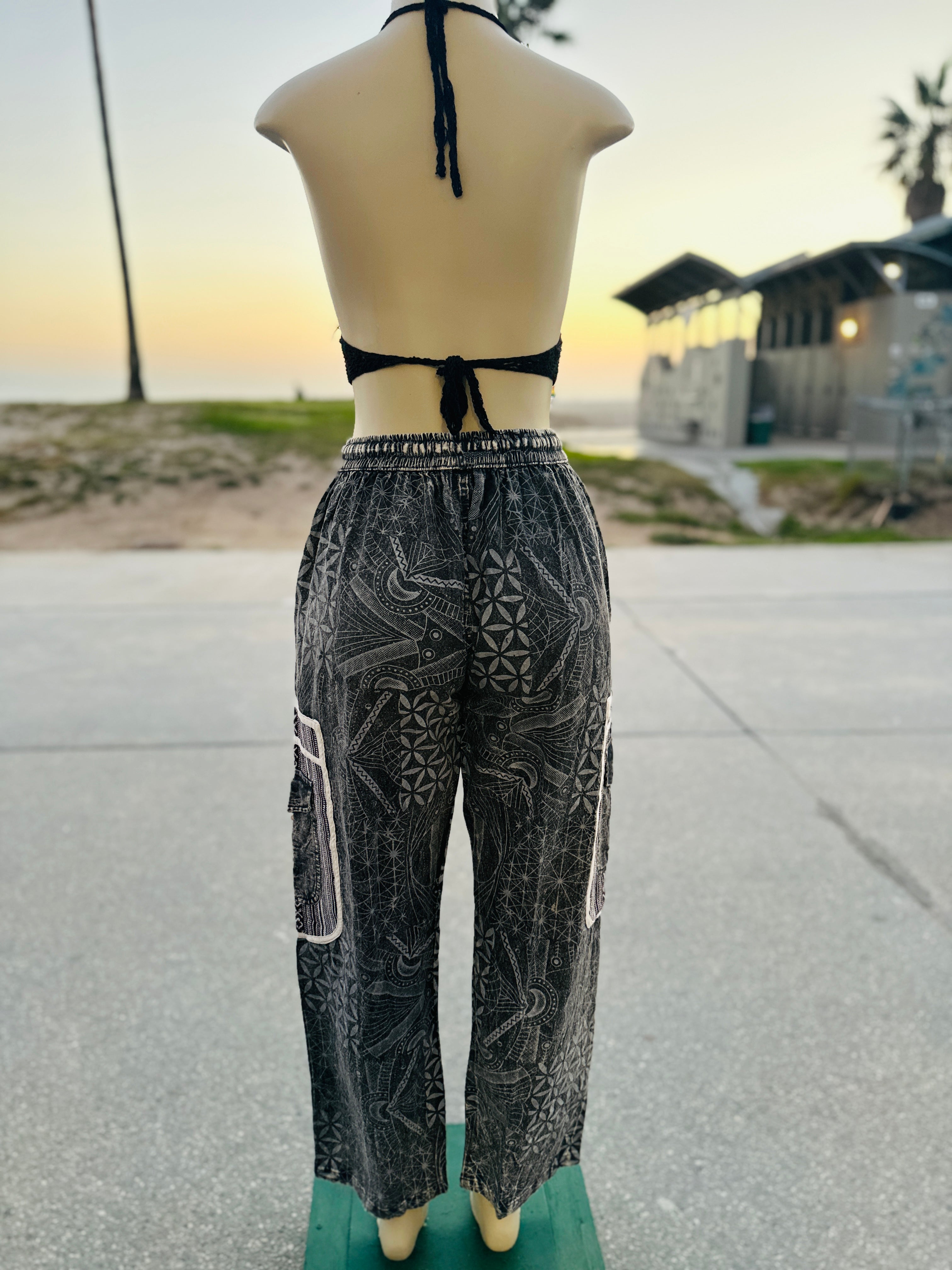Boho star (blk/white )