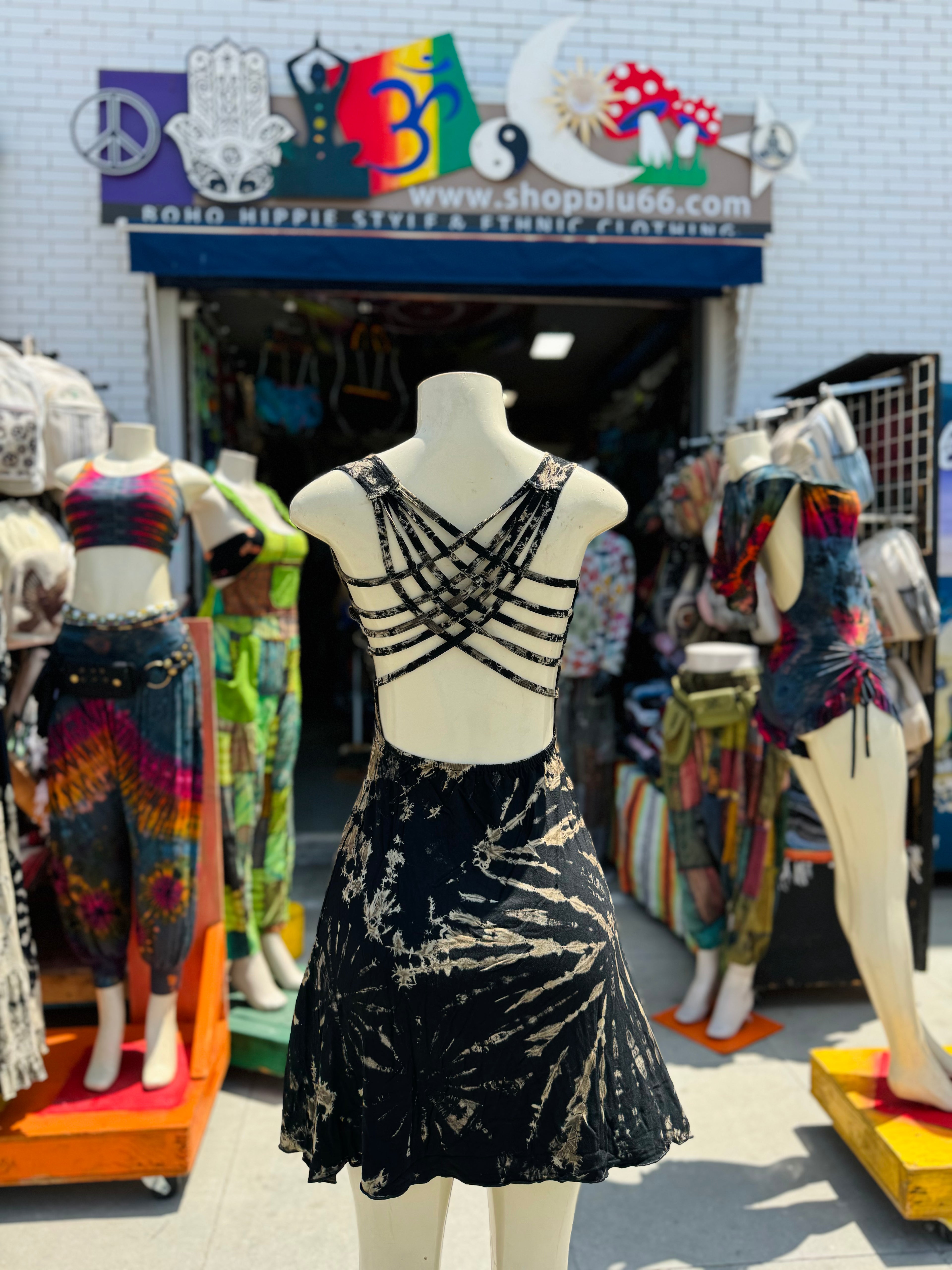 Love sun dress (black)