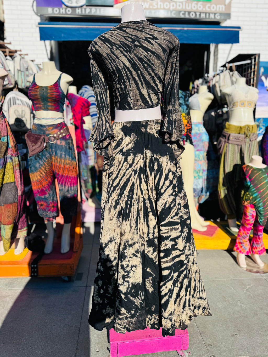 Harley top & cha cha skirt (full tie dye)