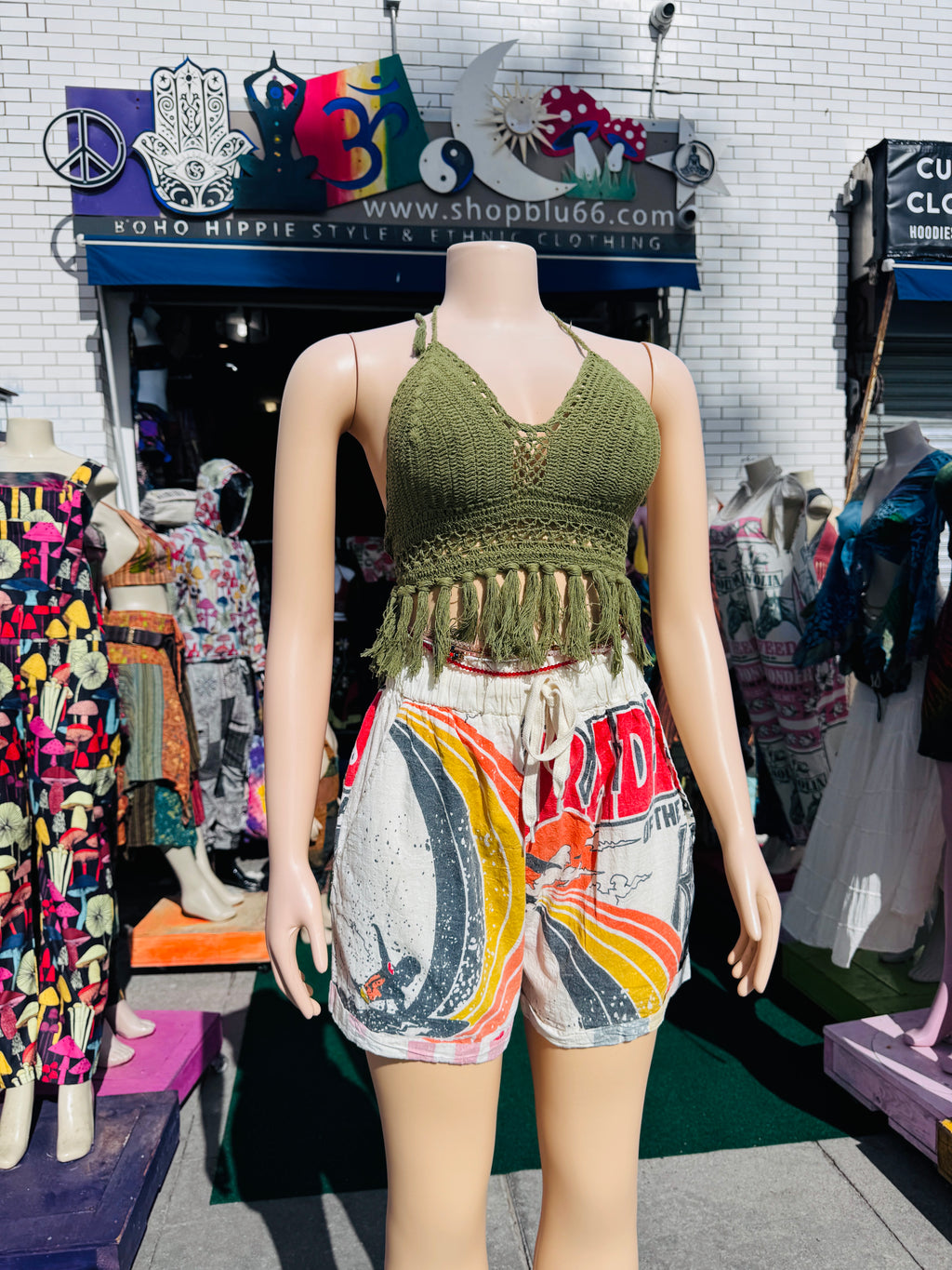 Vintage rainbow shorts