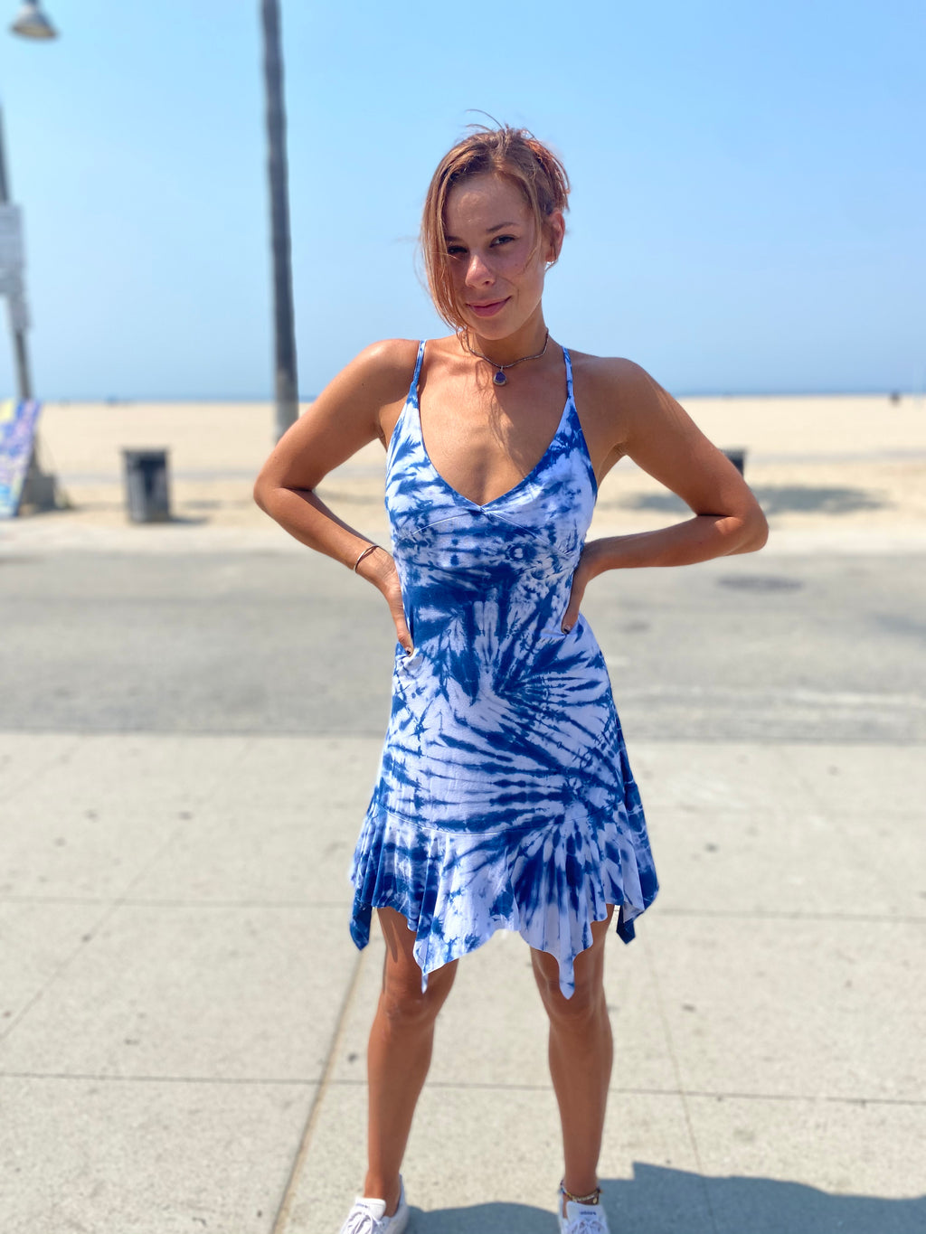 Summer in Venice Beach dress (Indigo)