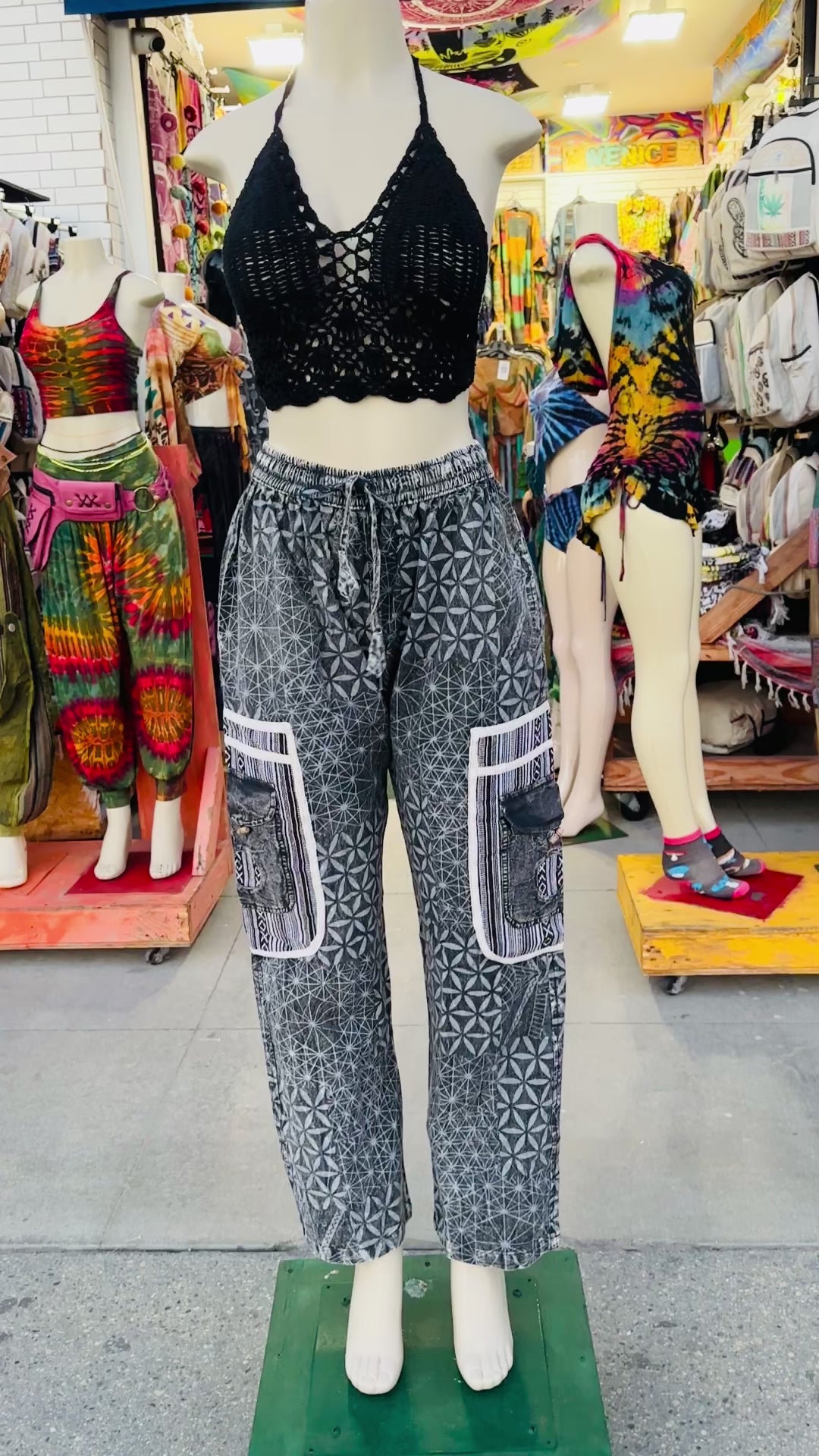 Boho star (blk/white )