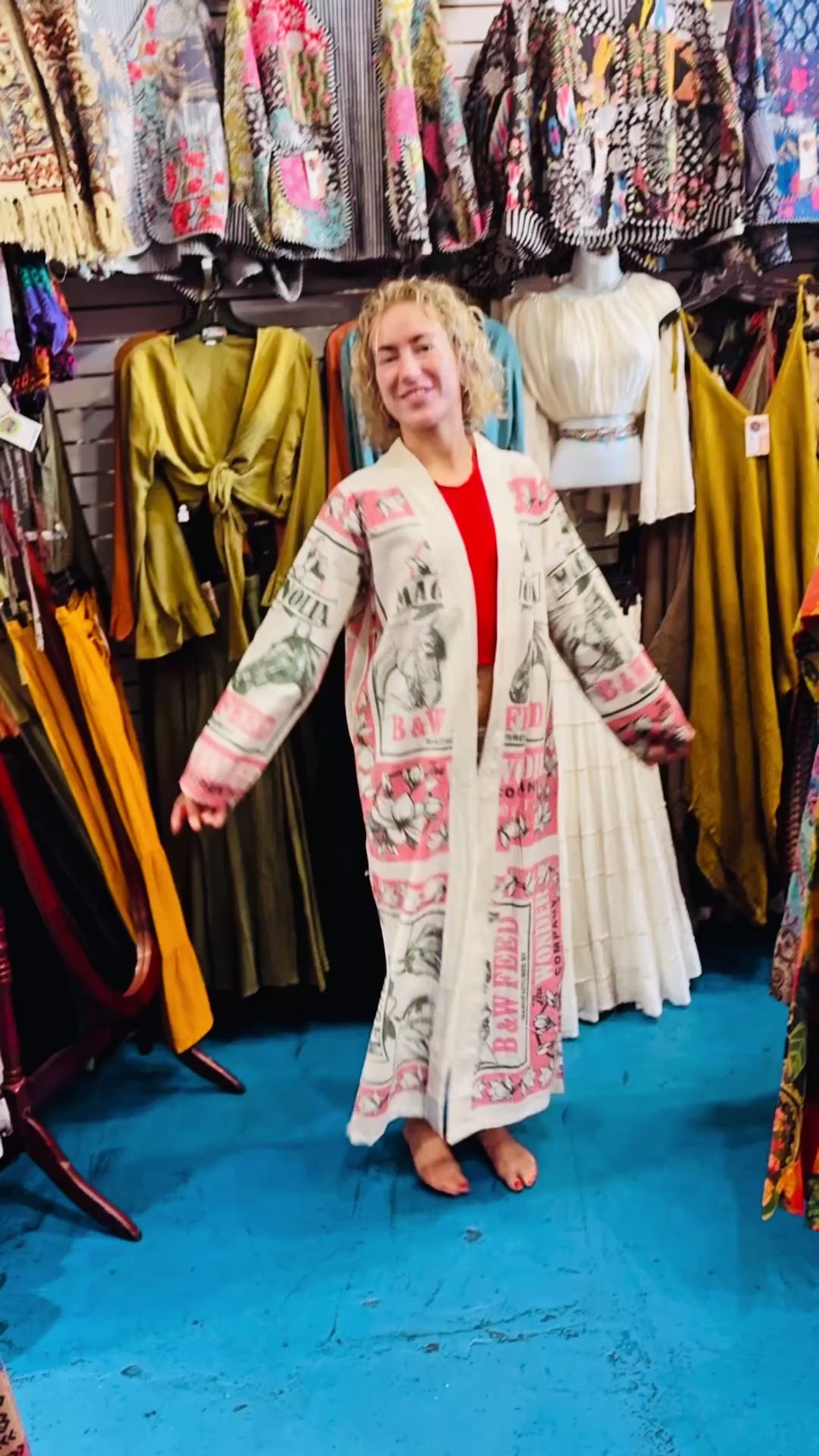 Vintage long cardigan – BLU 66 Apparel