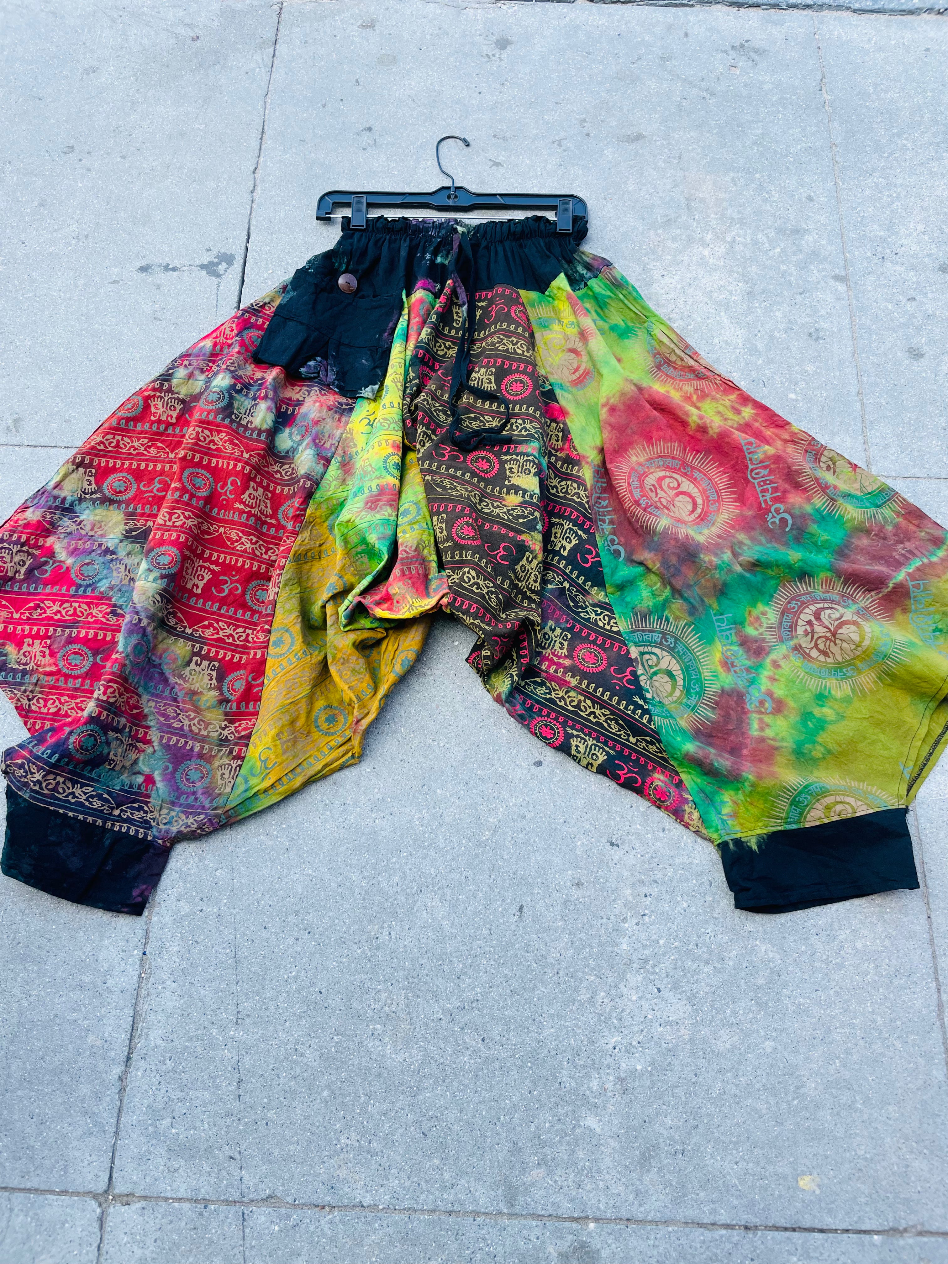 Dragon Fly Harem Pants (Rasta Colors)