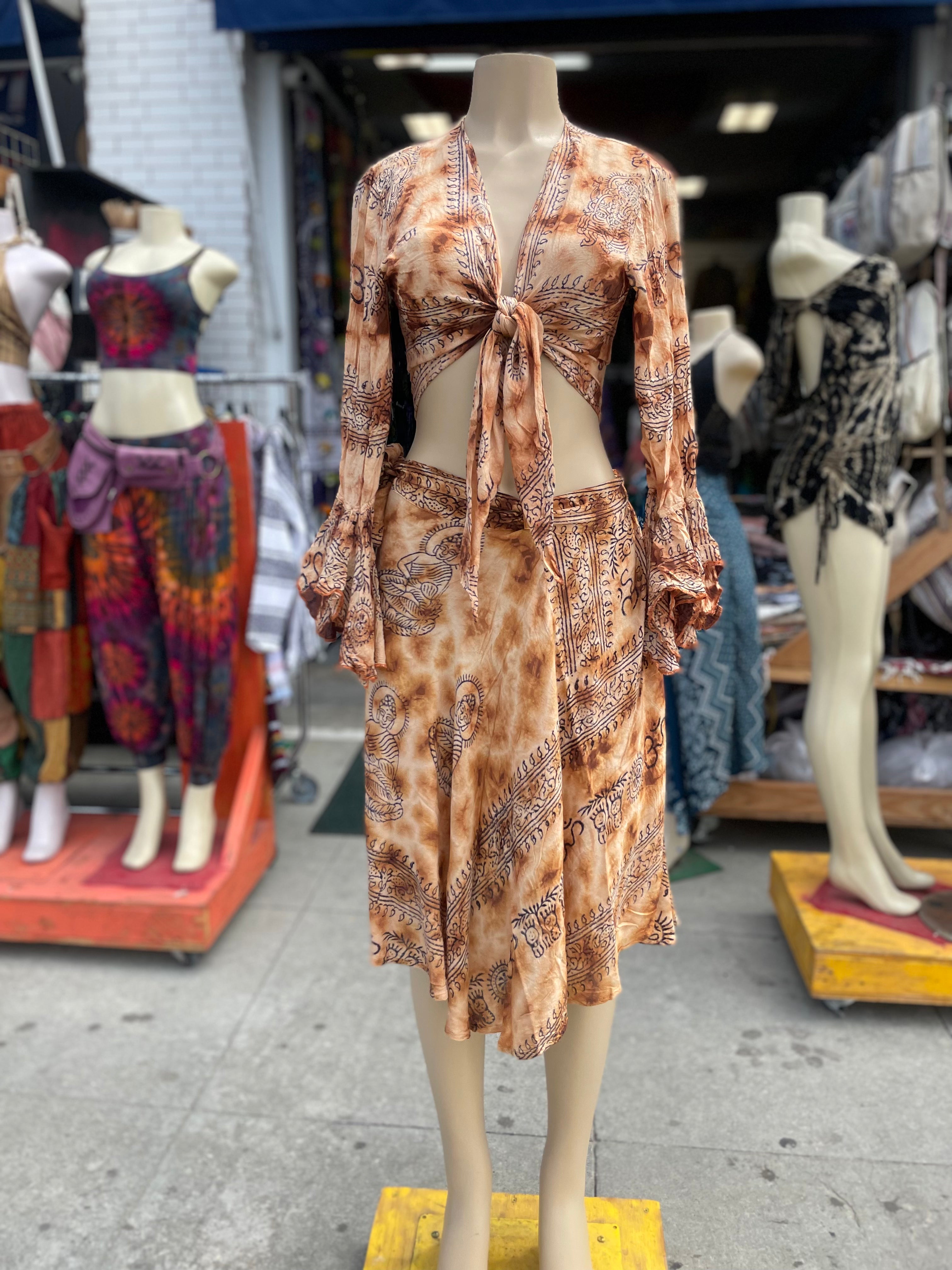 Bali Babe Skirt Set (Cinnamon)