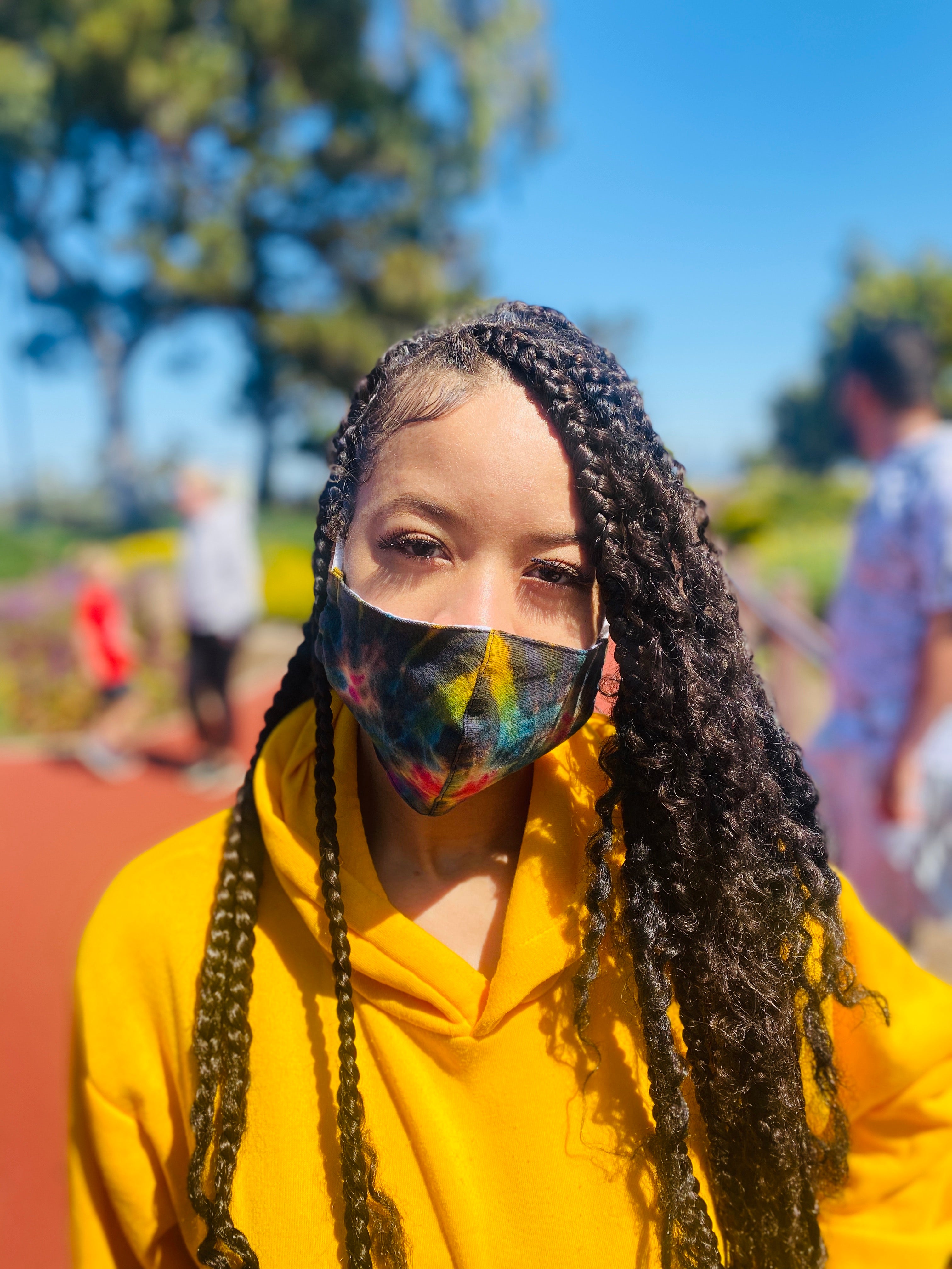 Warrior tiedye mask