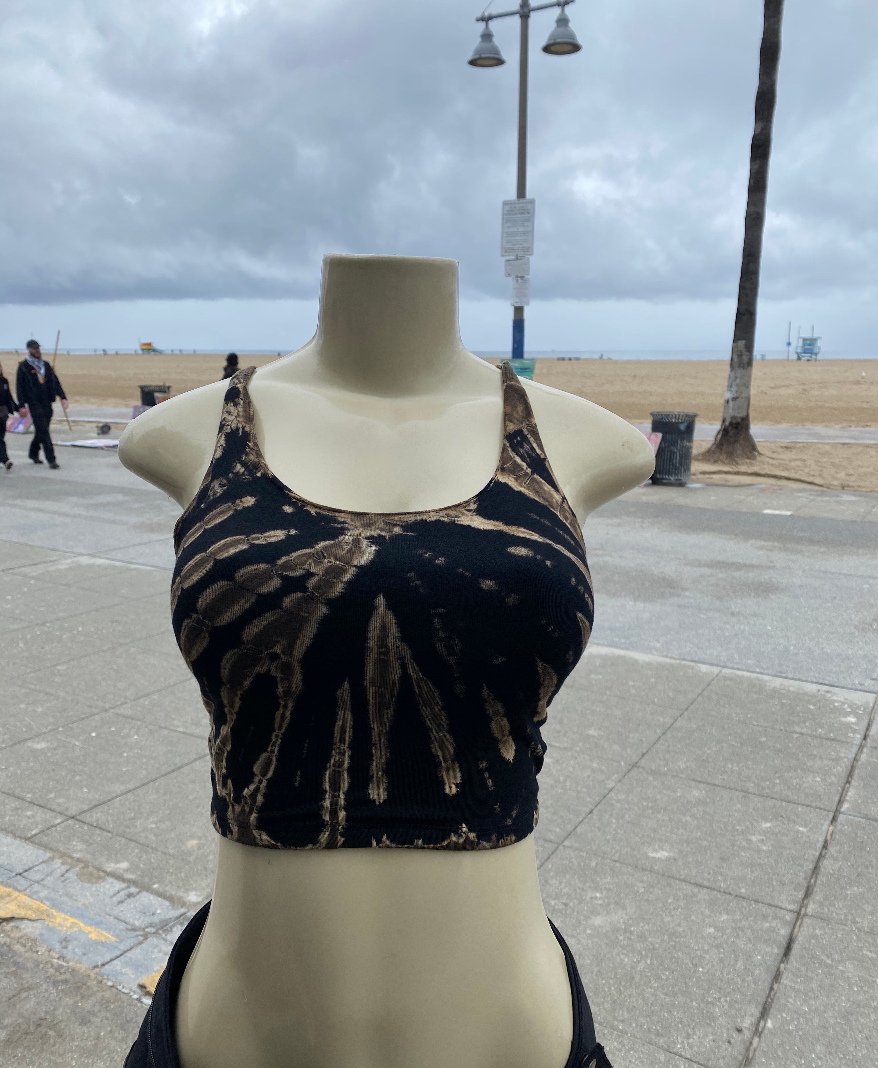 Blu summer top ( black and white )