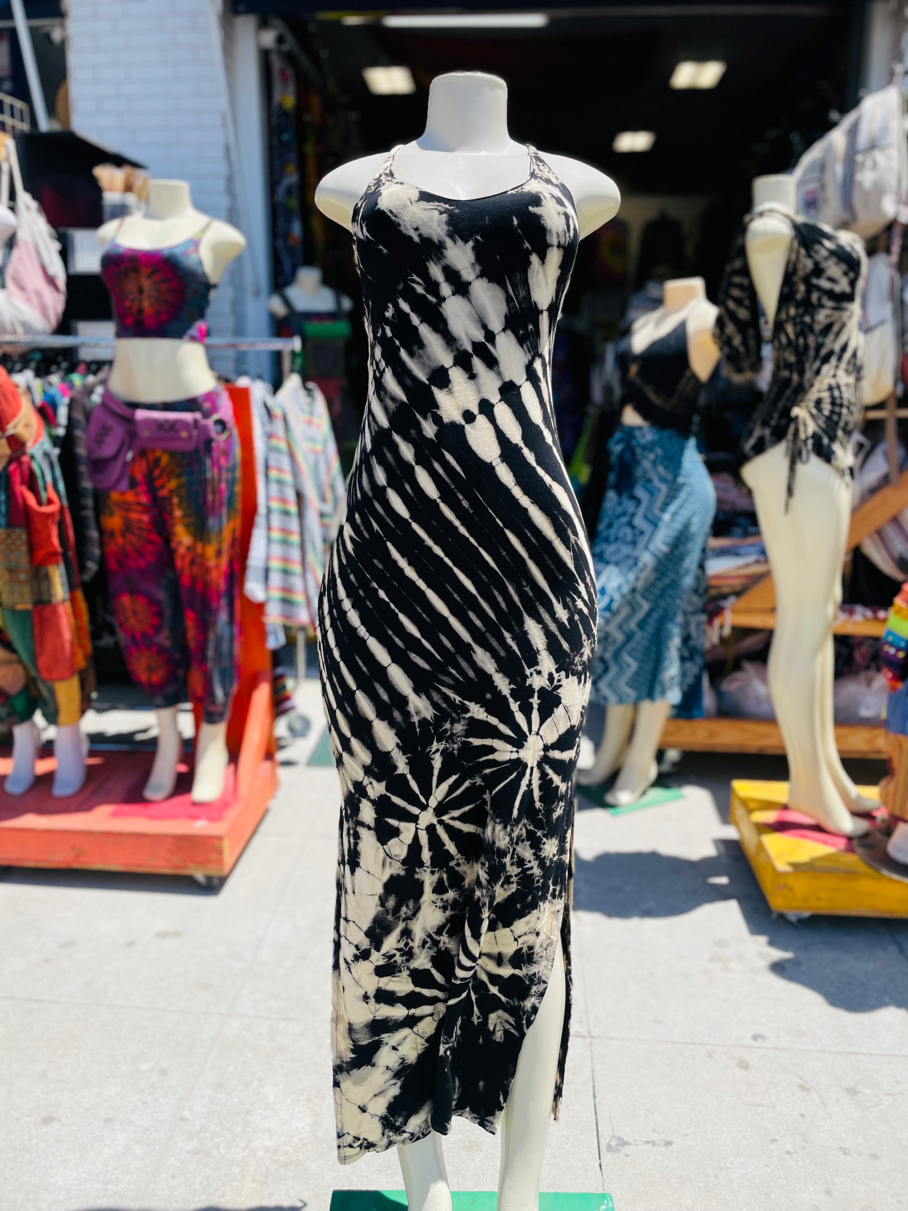 Hot girl maxi dress ( black )
