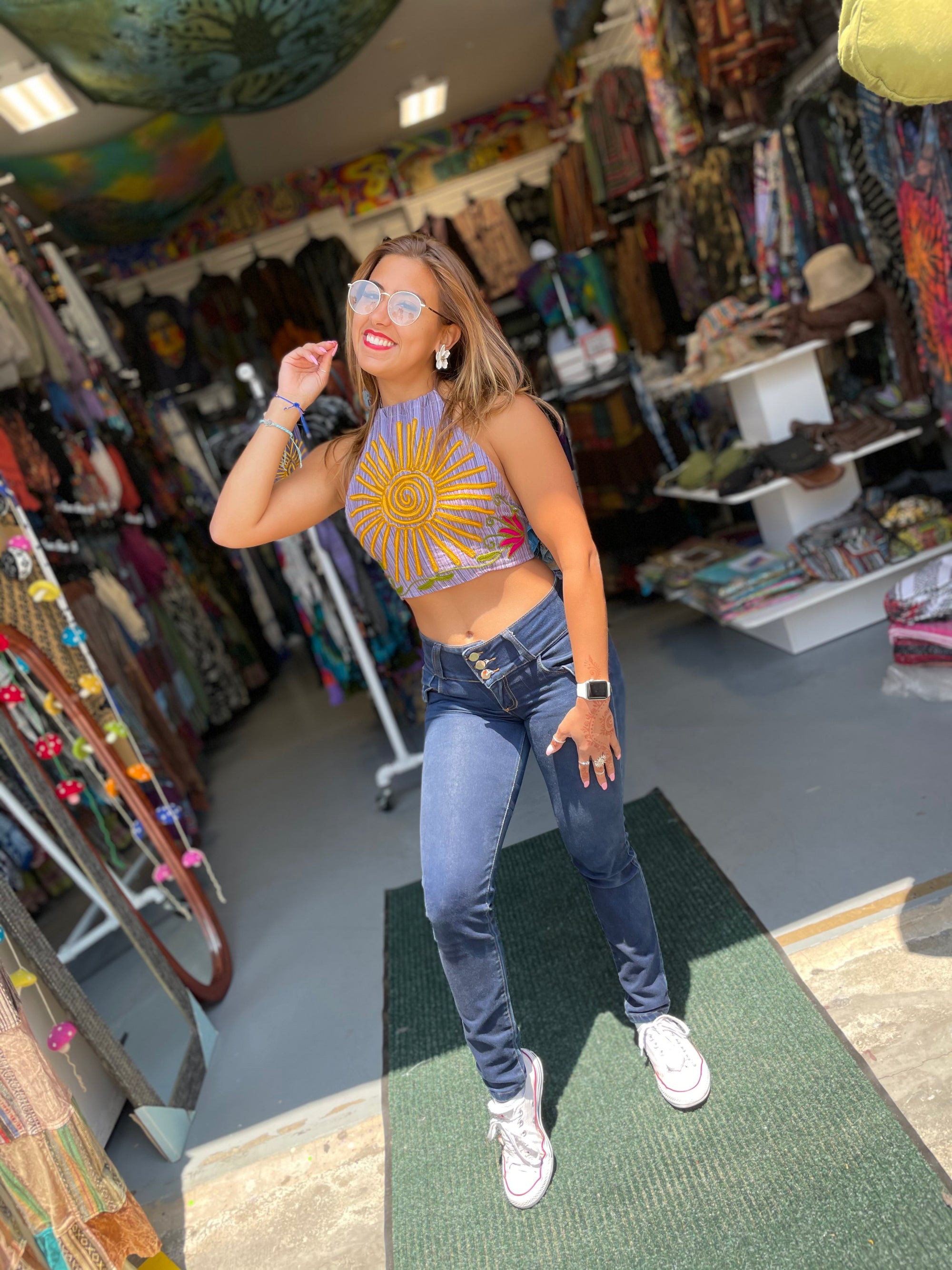 Sunburst Festival Top (Various colors)