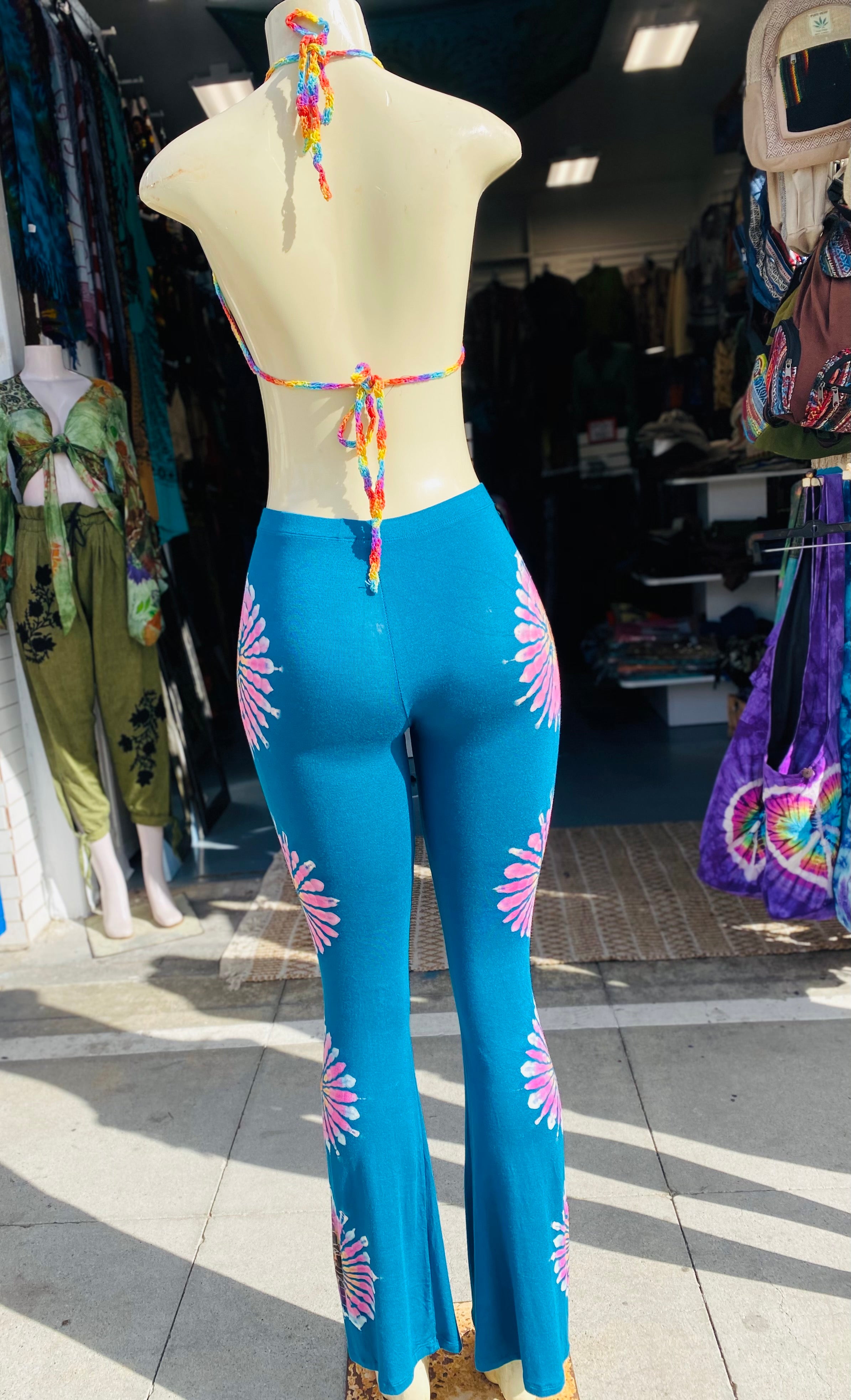 Bell bottom leggings ( turquoise)