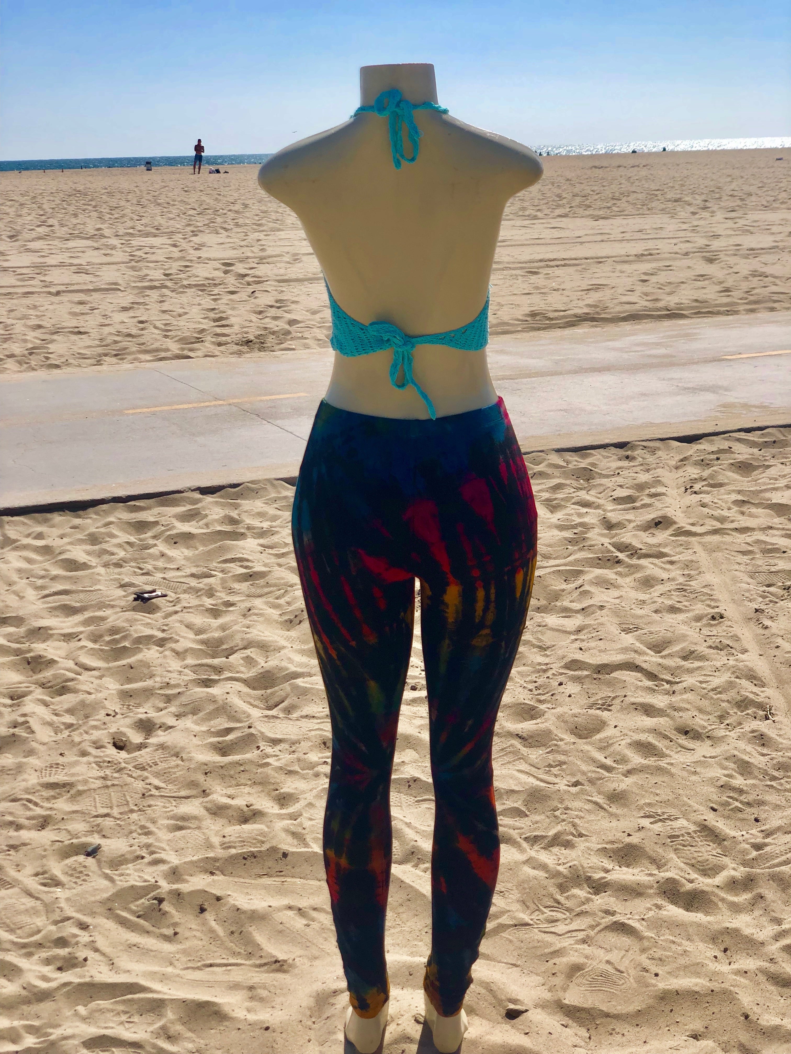 Vibe Out Leggings (Black Rainbow)