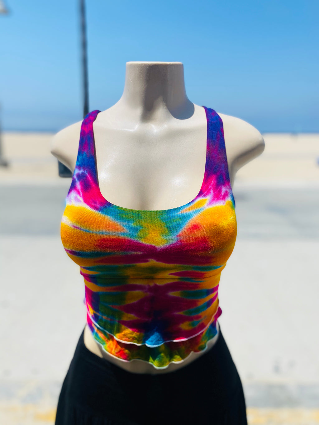 Fun Yogi top (white /rainbow )