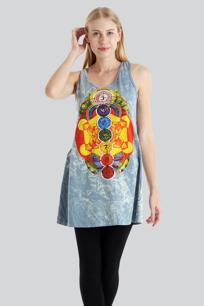 Chakra Vibes Tunic Tank