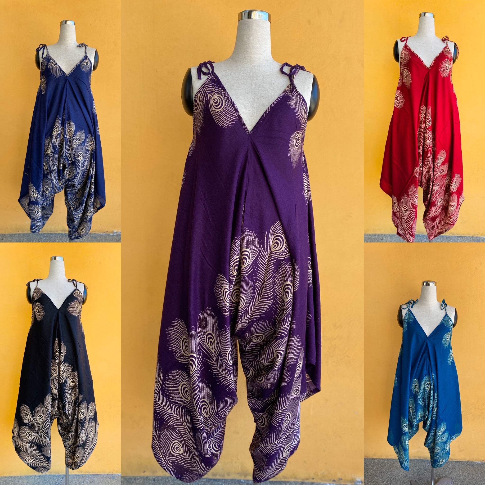 Peacock romper