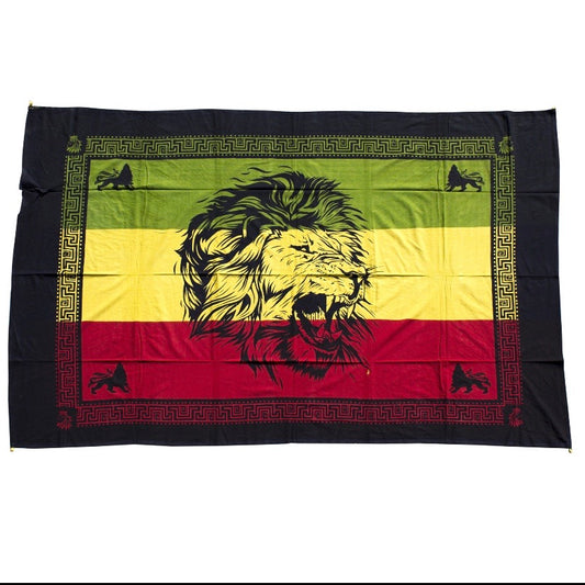 Mad lion tapestry