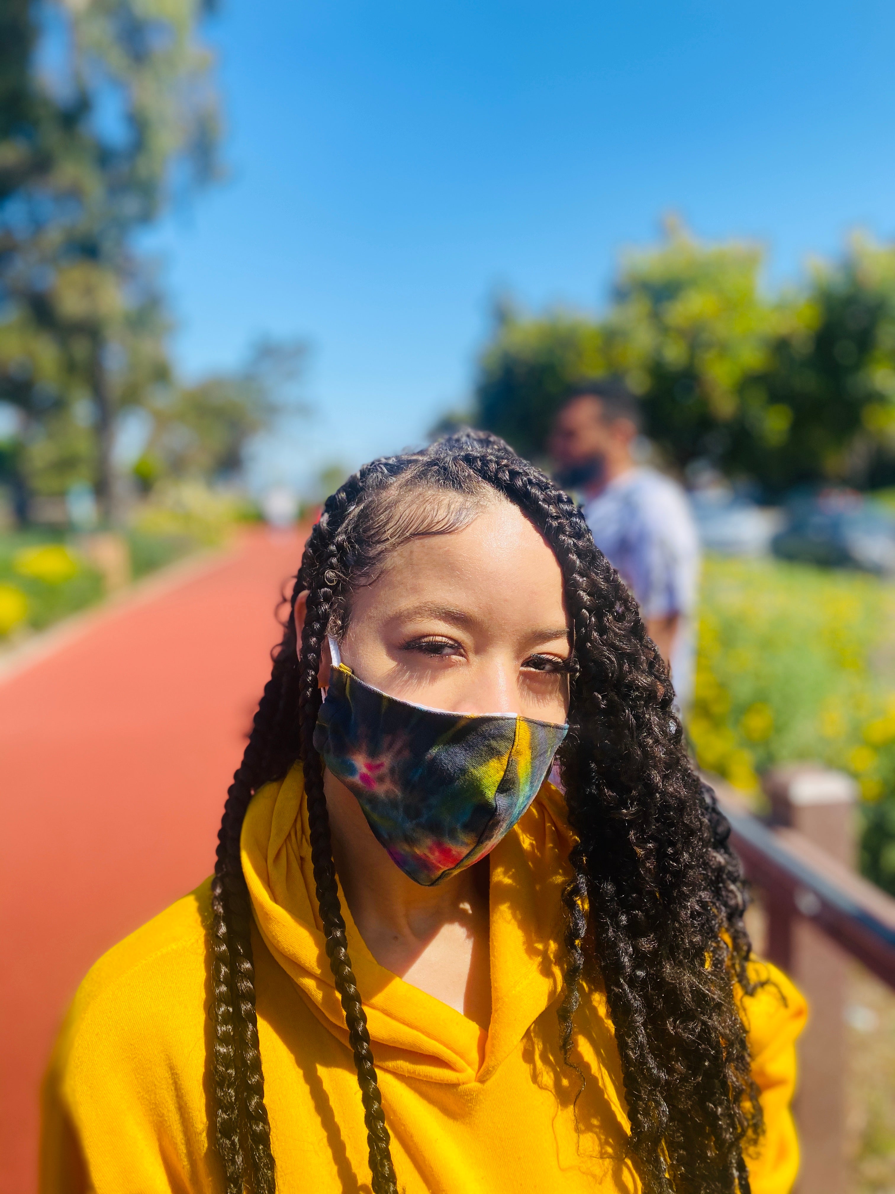 Warrior tiedye mask