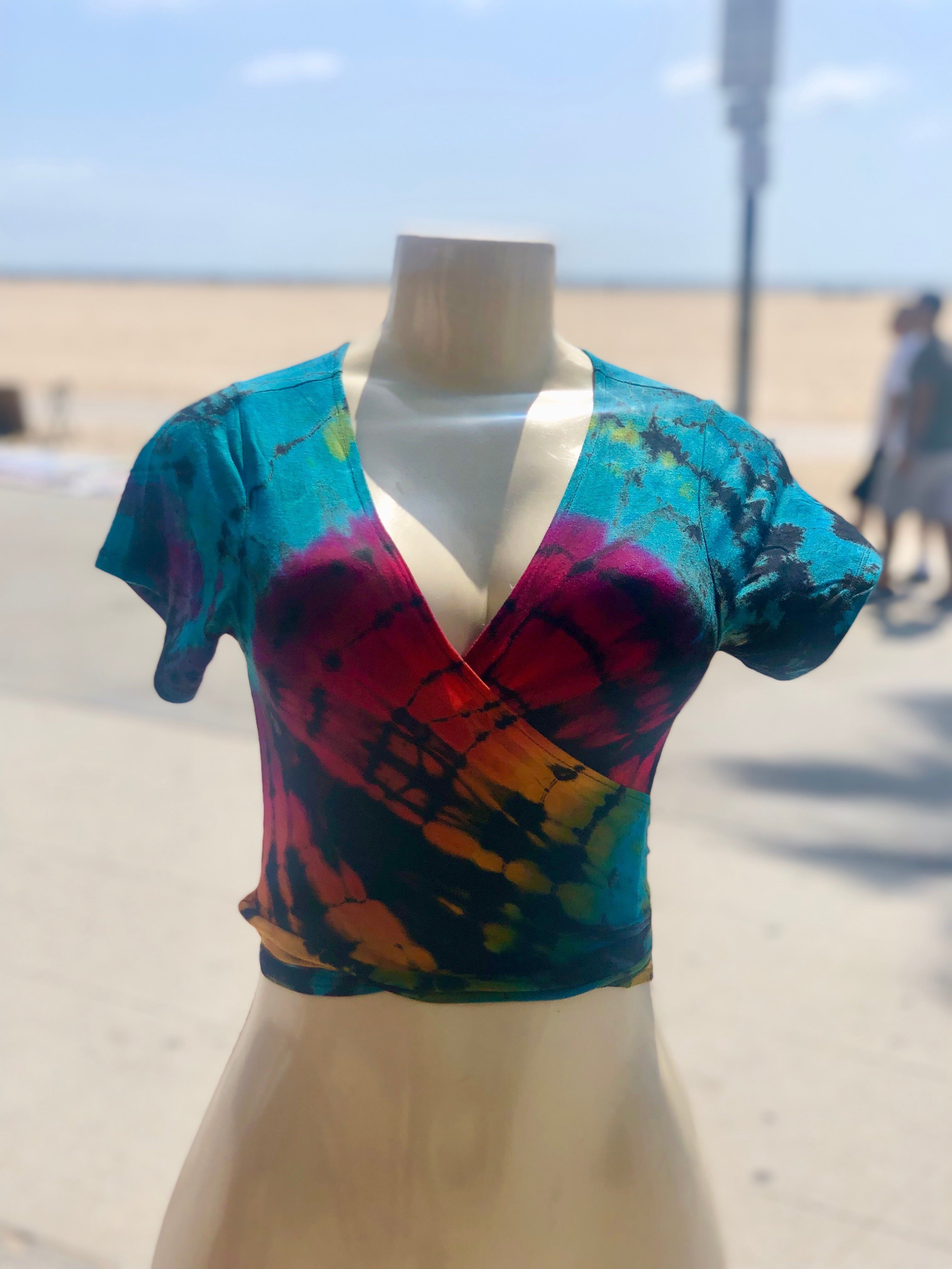 Fire wrap top ( black rainbow )