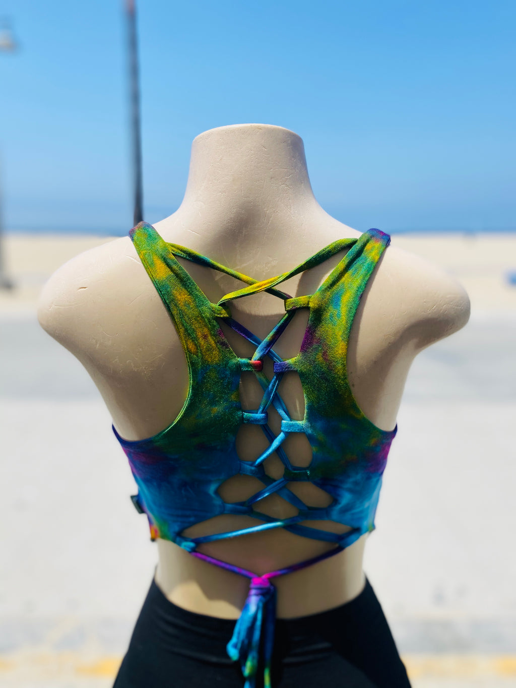 Fun Yogi top (white /rainbow )