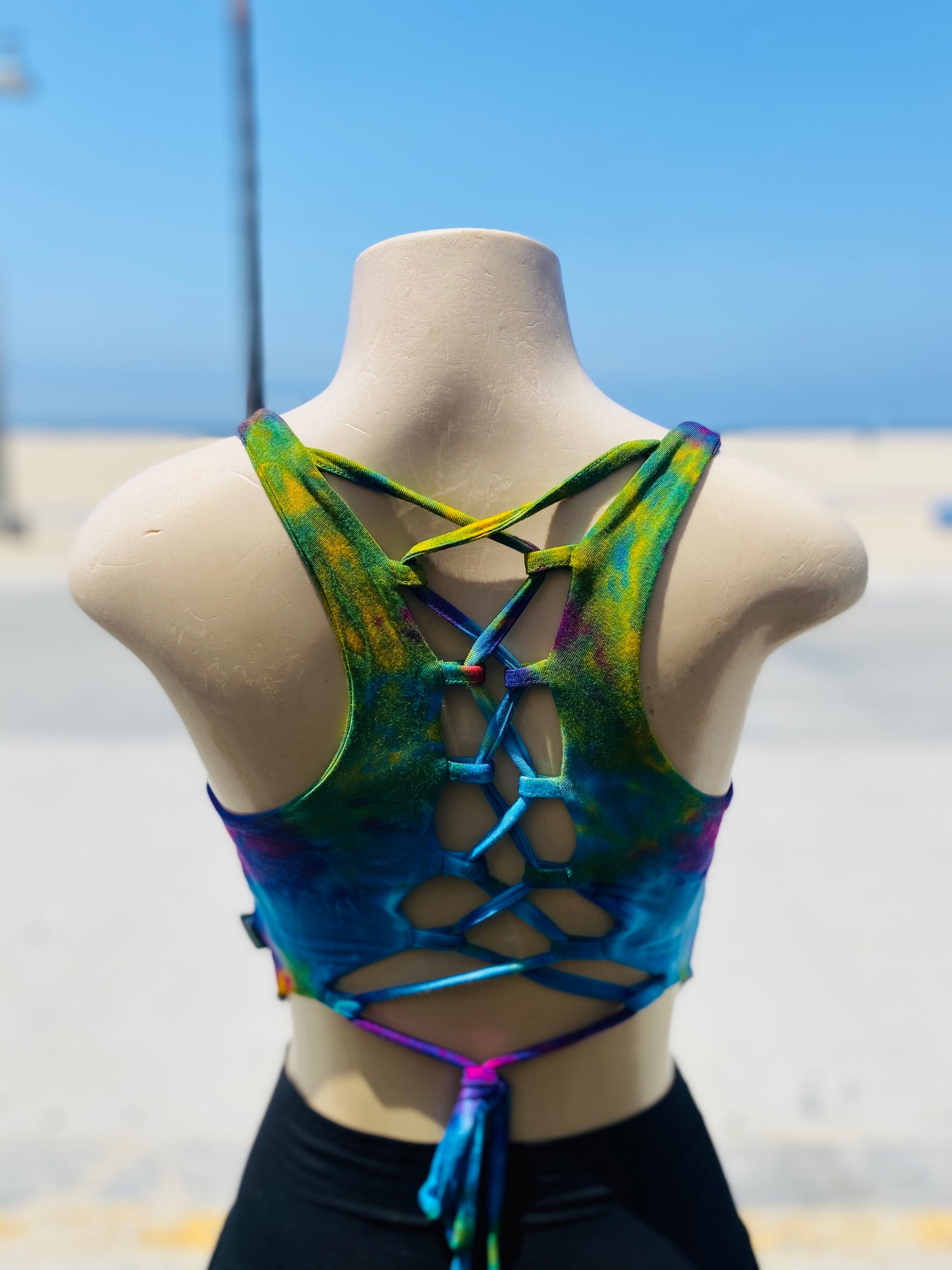 Fun Yogi top (white /rainbow )