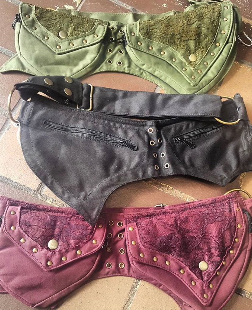 Festival Belt (Lace Design) - Green