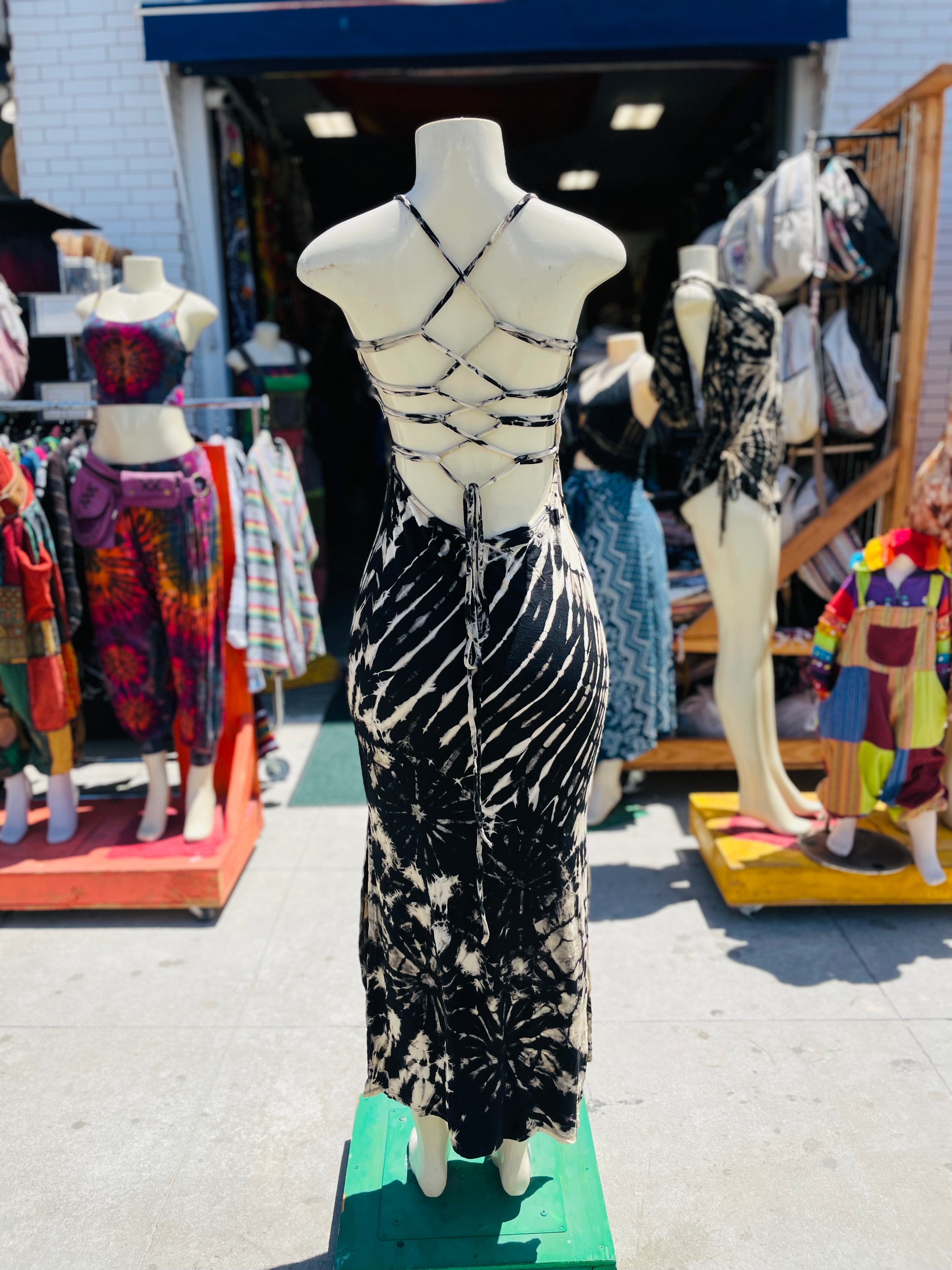 Hot girl maxi dress ( black )