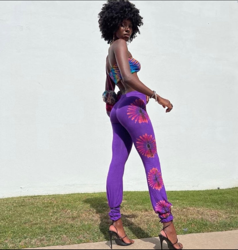 Bell bottom leggings ( Purple )
