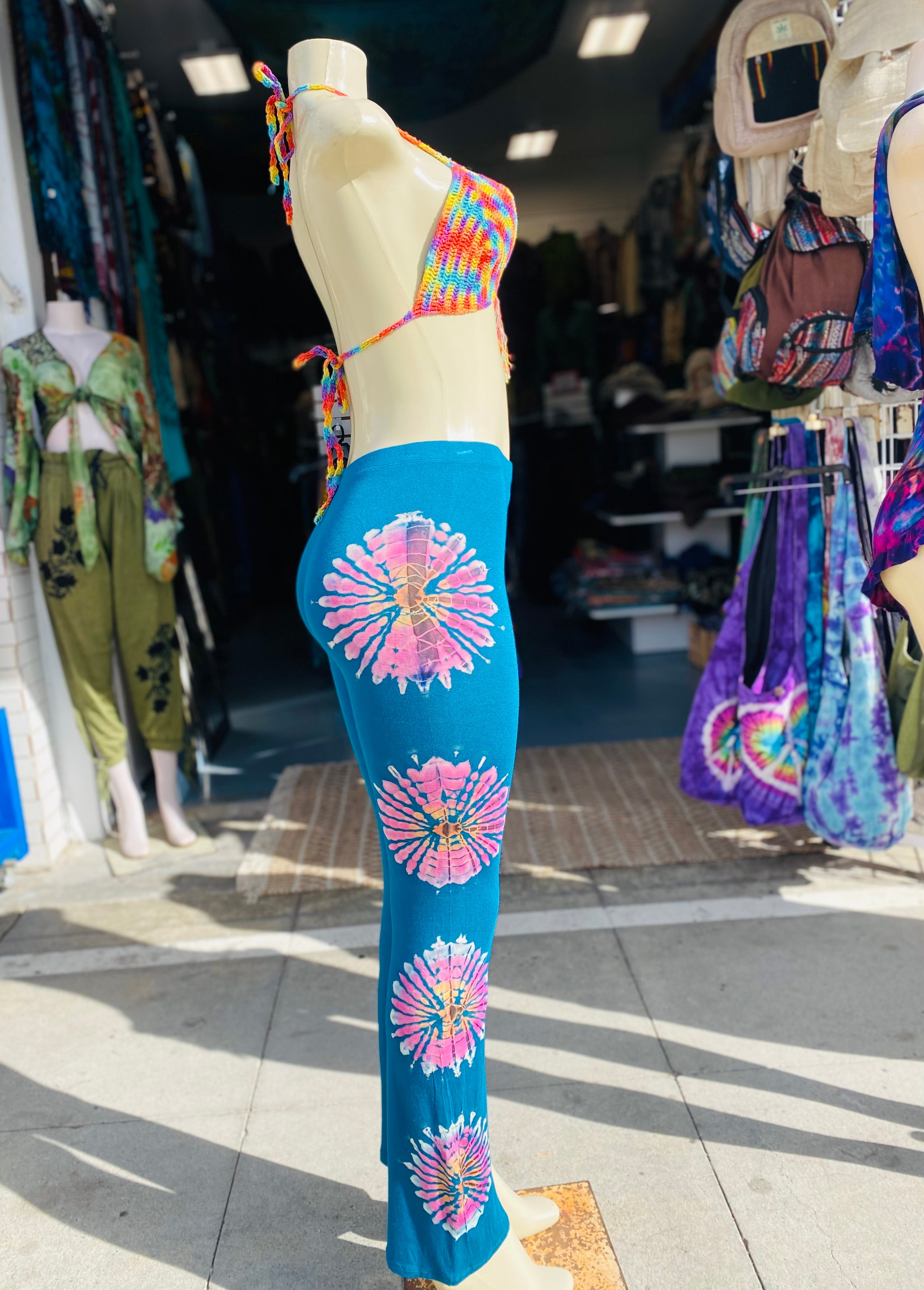 Bell bottom leggings ( turquoise)