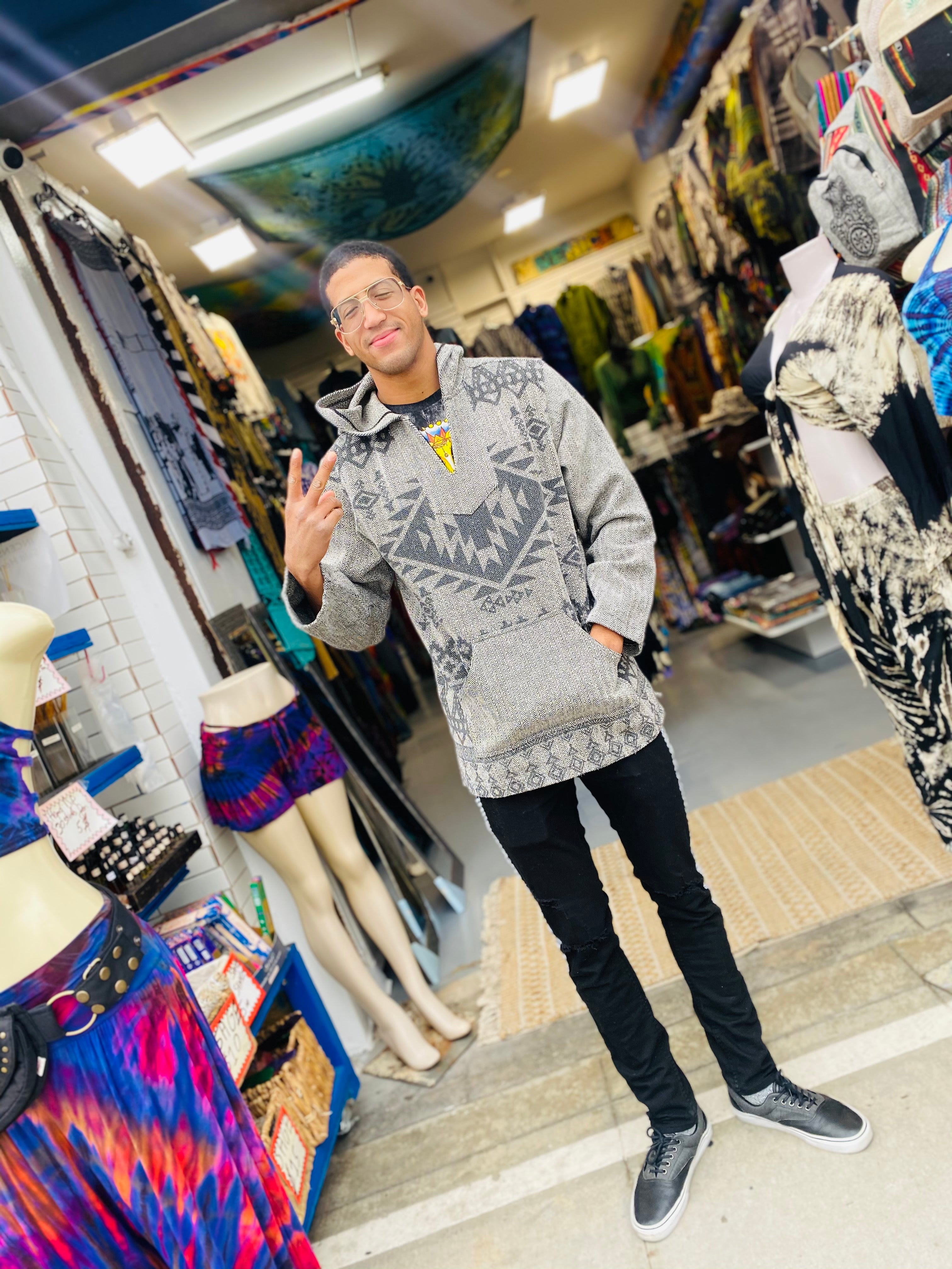 Mayan hoody ( black /grey )