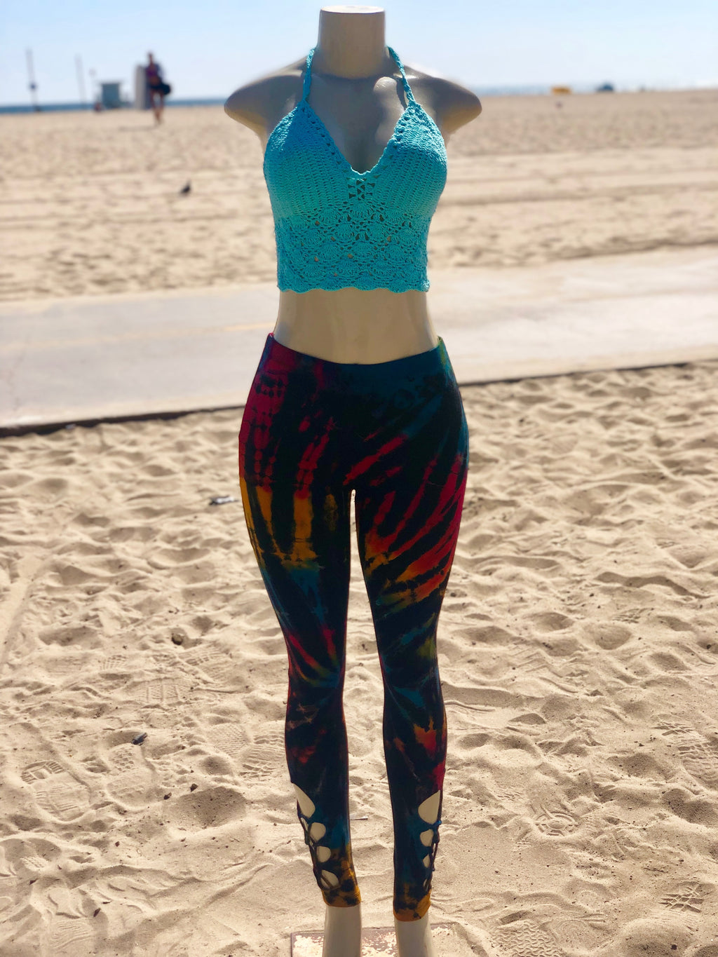 Vibe Out Leggings (Black Rainbow)