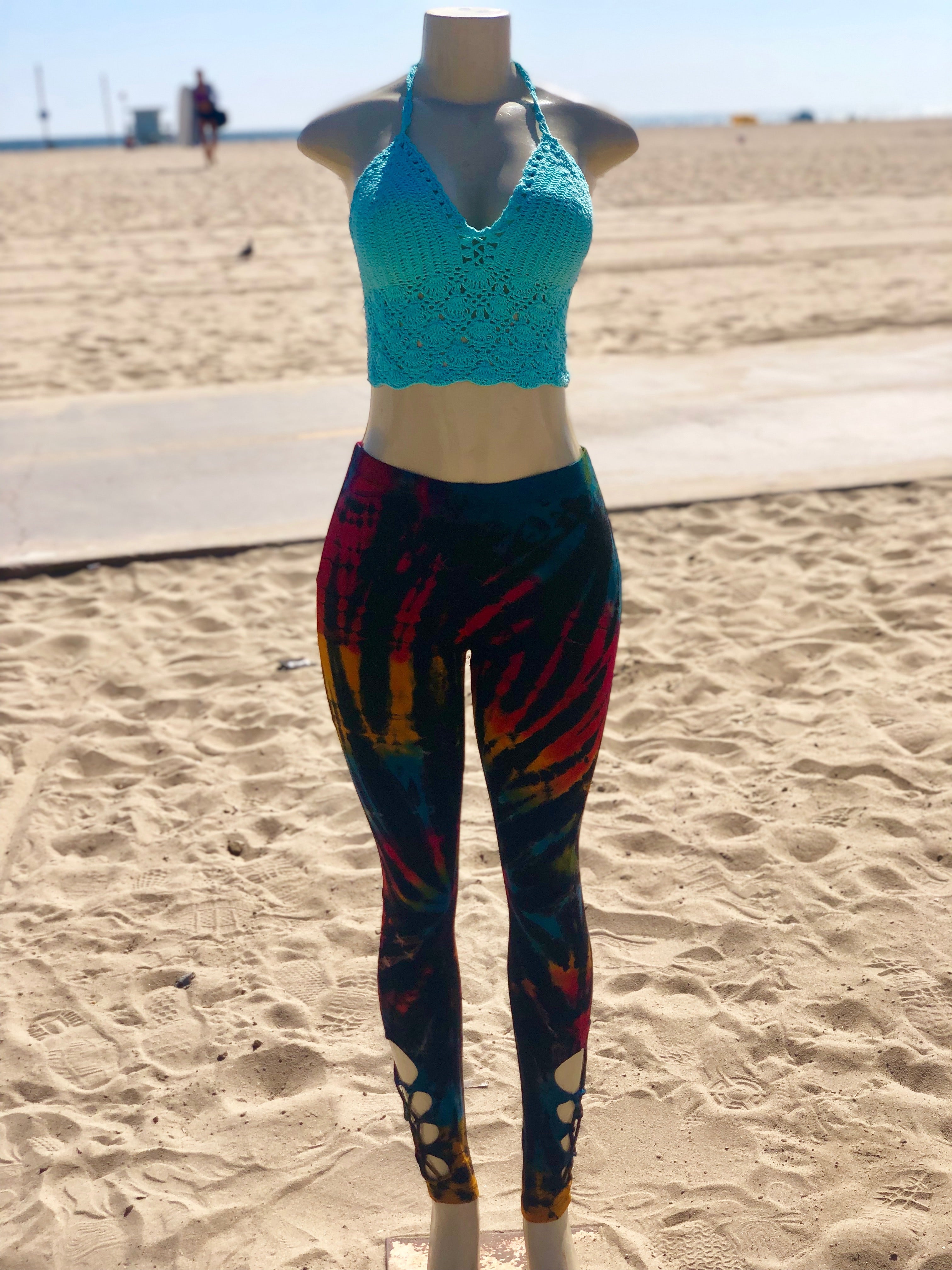 Vibe Out Leggings (Black Rainbow)